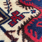 Vintage Afghan Baluch Rug c. 1980