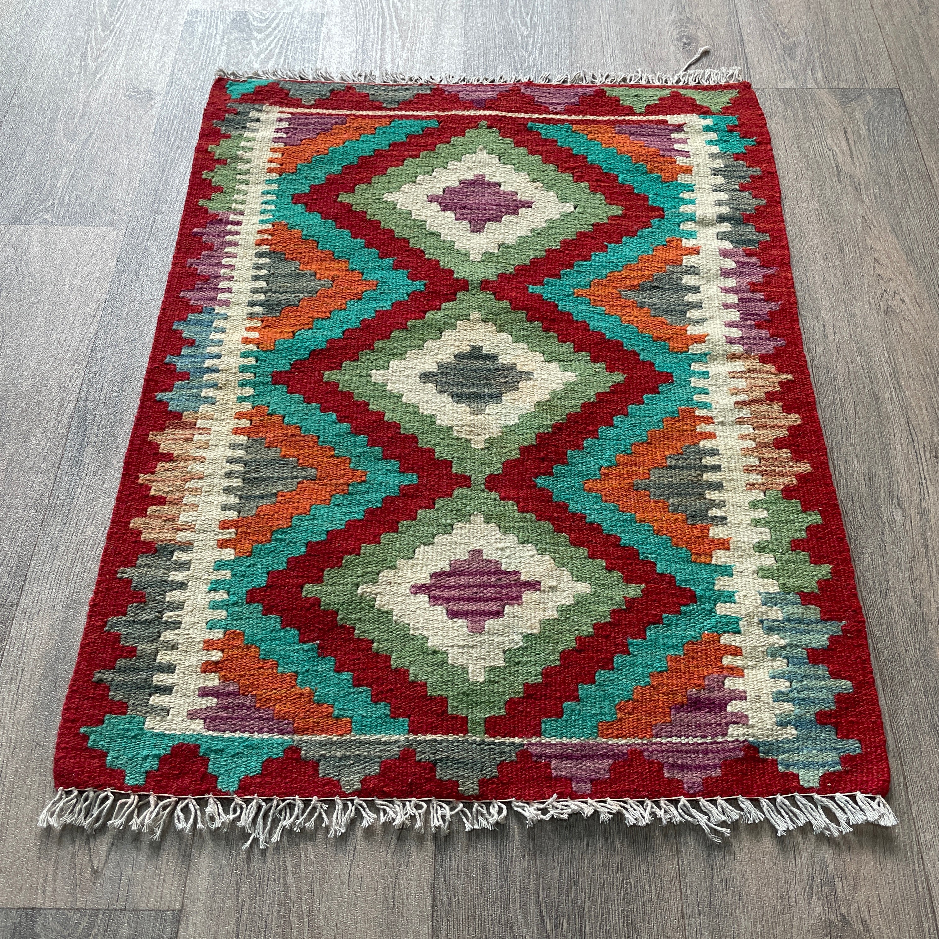 82 x 60 cm | Afghan Kilim Door Mat