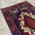 Vintage Afghan Baluch Rug c. 1980