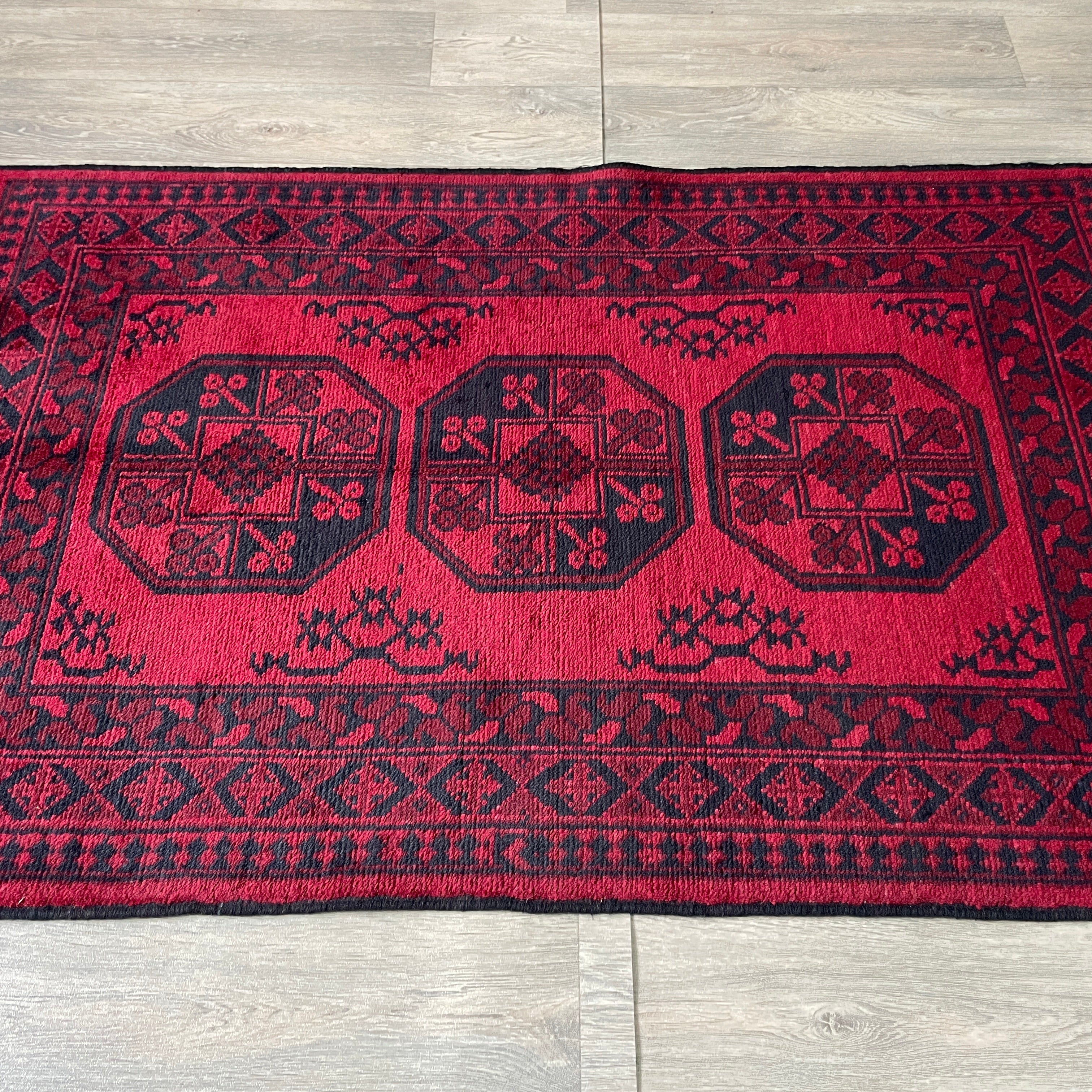 162 x 99 cm | Afghan Aqcha Rug - Khorasan Rugs