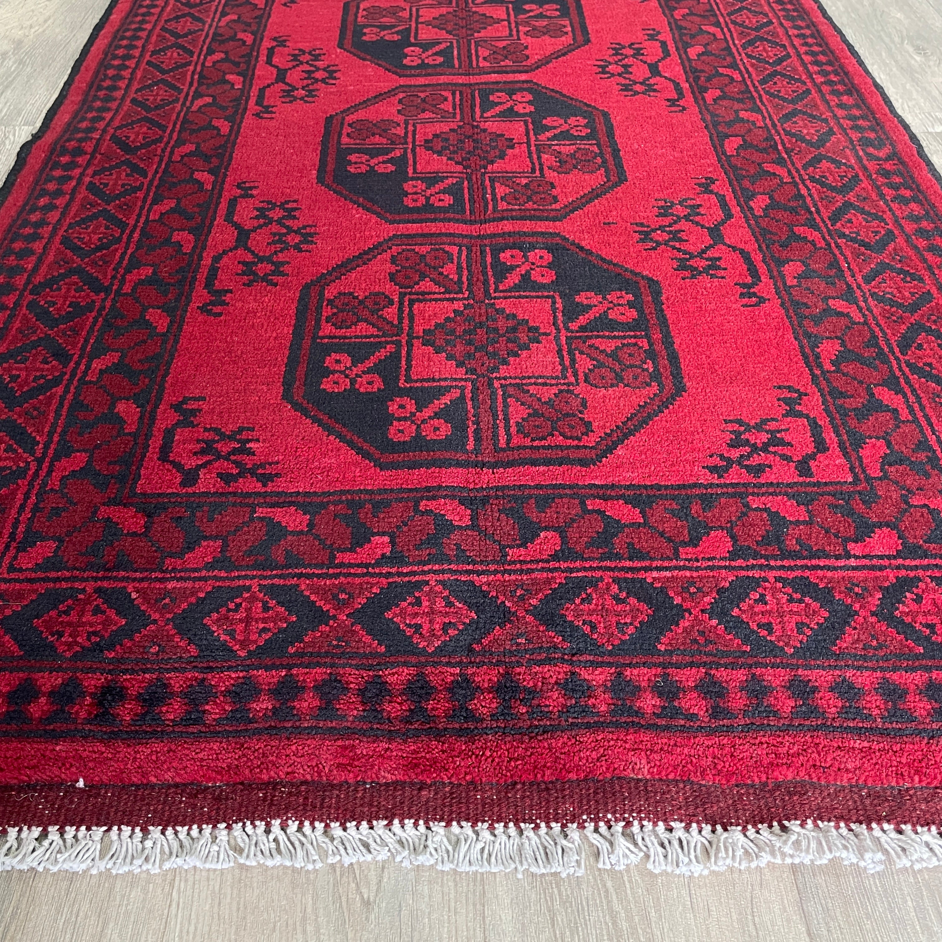 162 x 99 cm | Afghan Aqcha Rug - Khorasan Rugs
