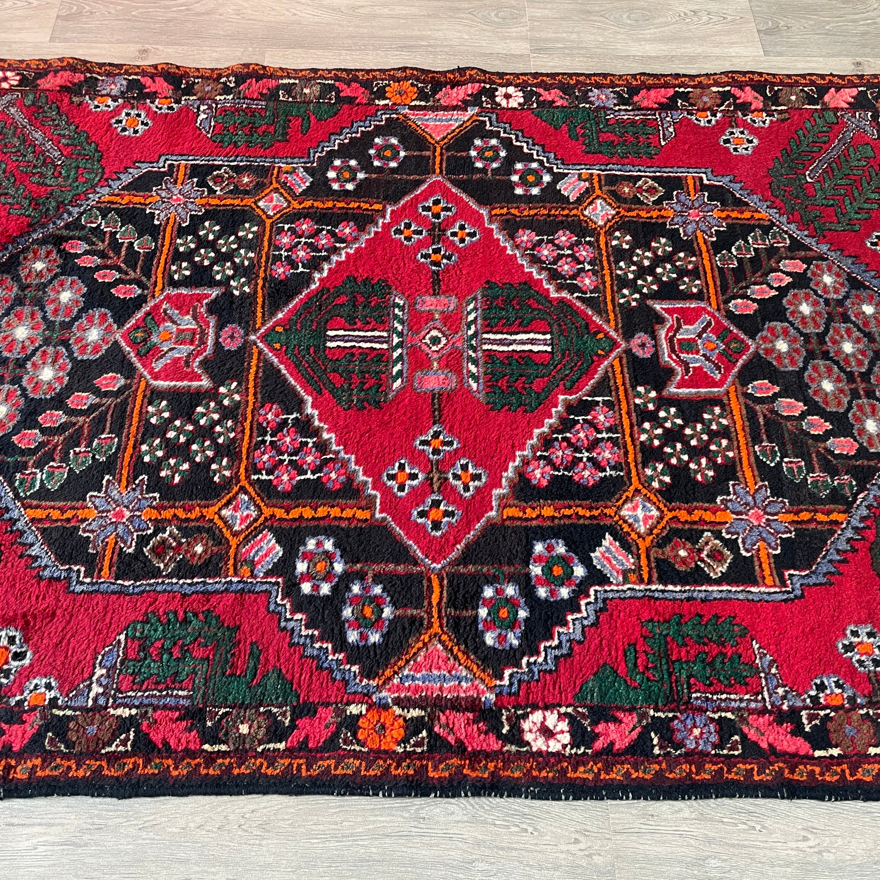 Old Persian Hamadan Rug c. 1970