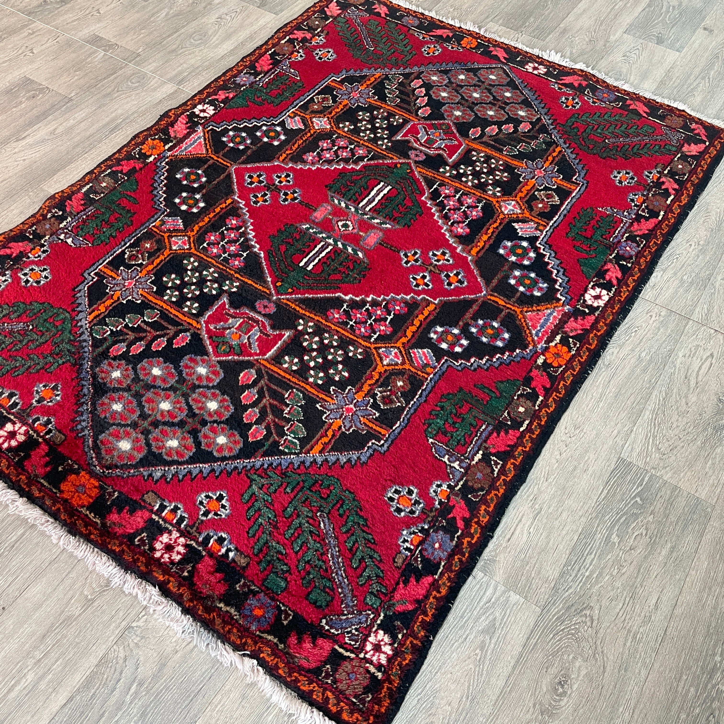 Old Persian Hamadan Rug c. 1970