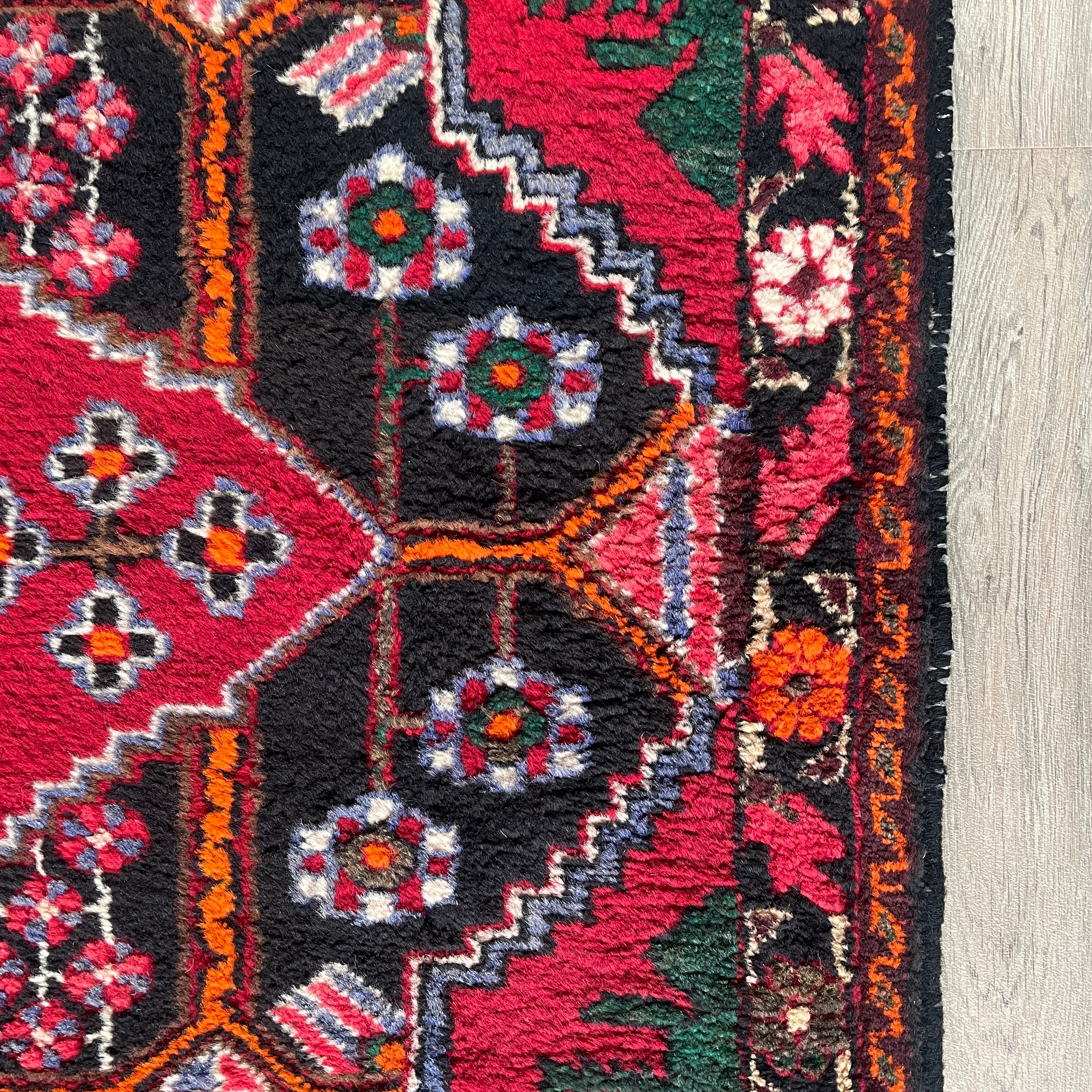 Old Persian Hamadan Rug c. 1970