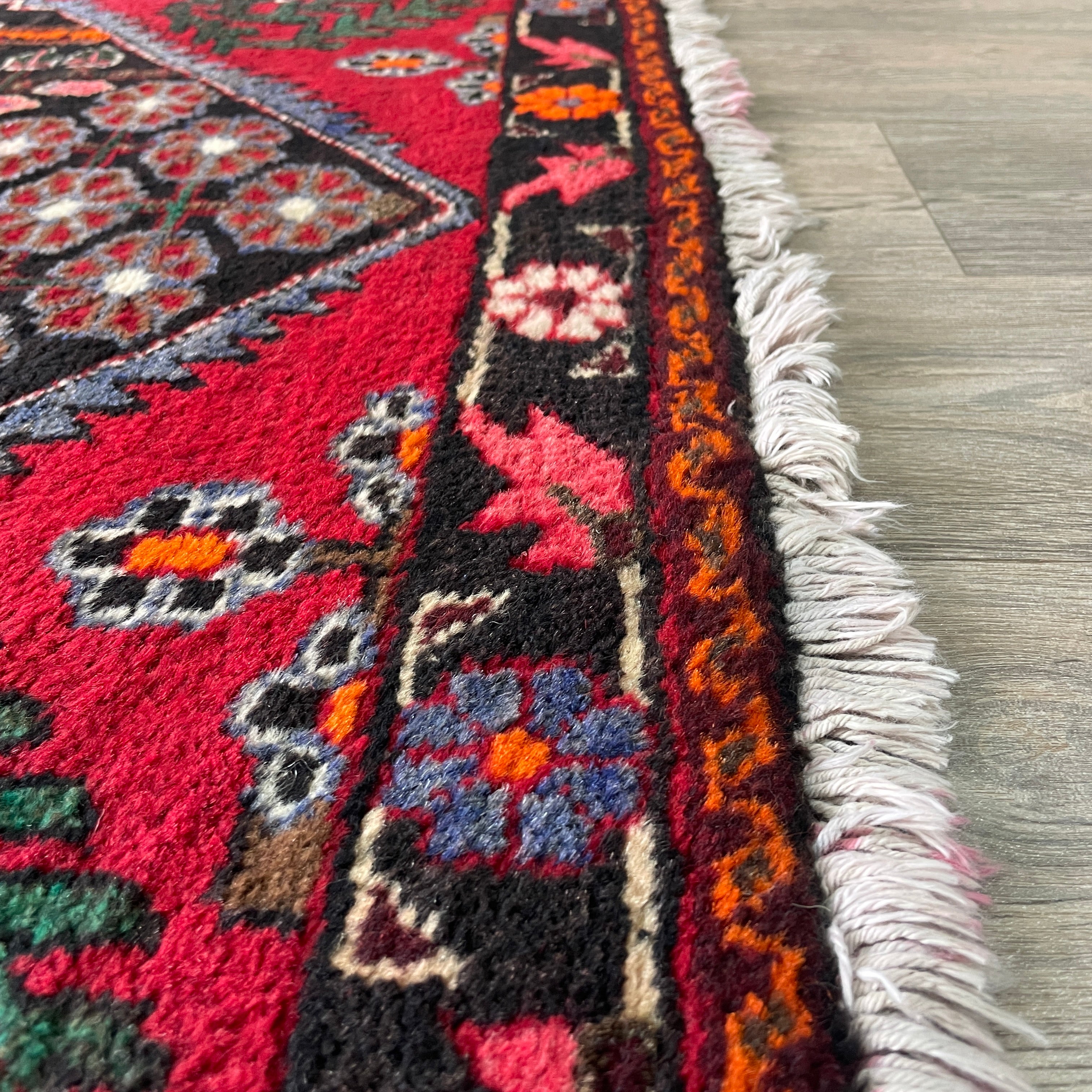 Old Persian Hamadan Rug c. 1970
