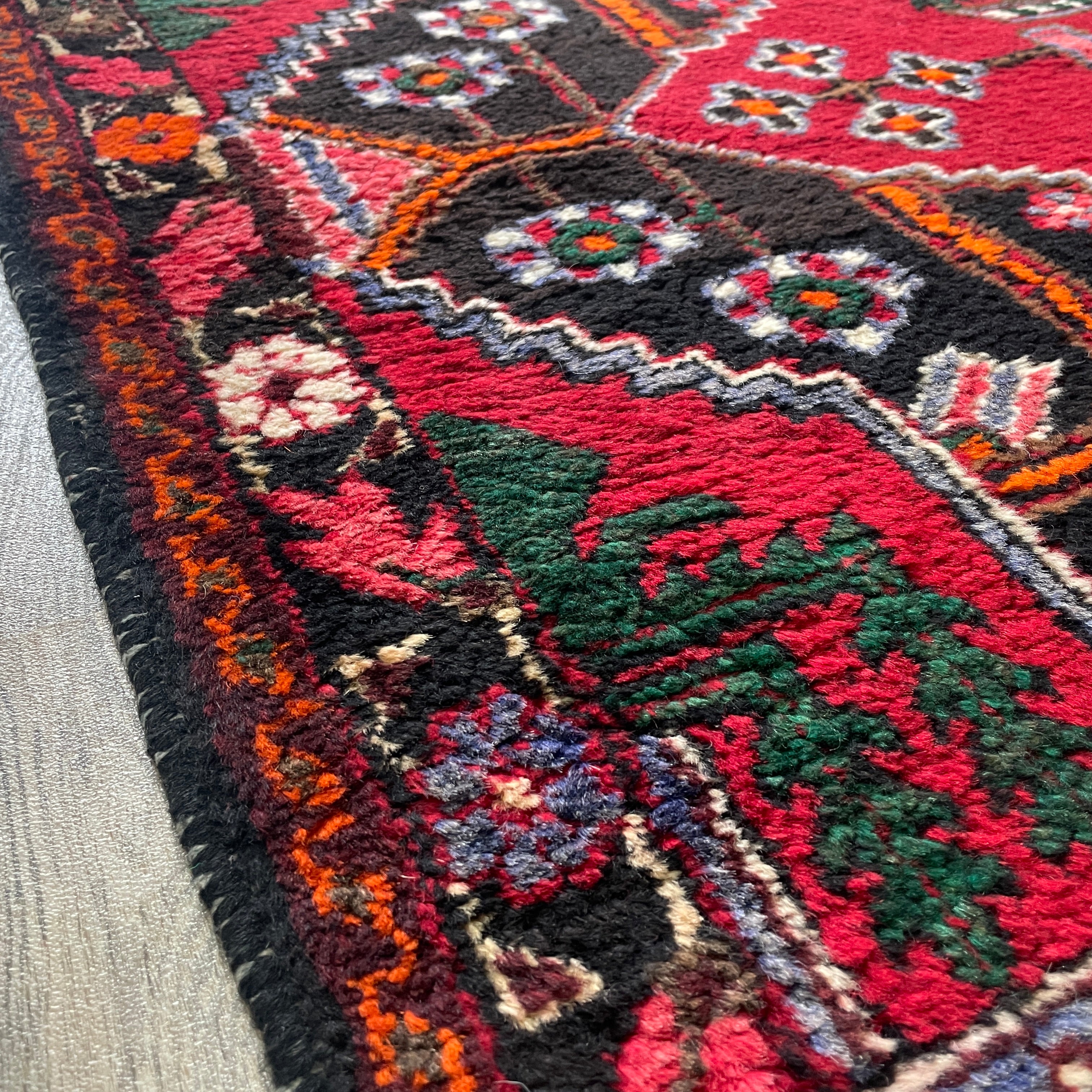 Old Persian Hamadan Rug c. 1970