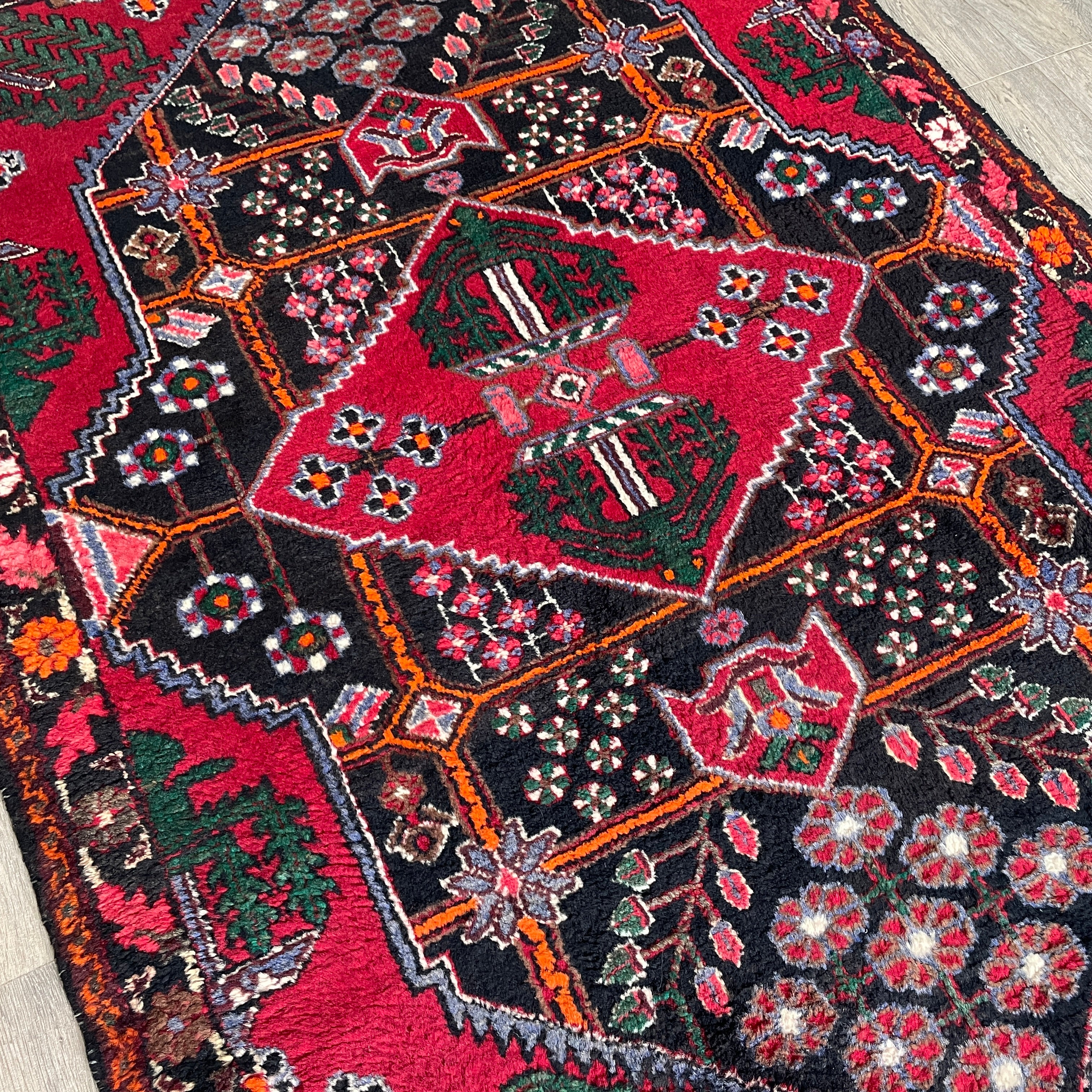 Old Persian Hamadan Rug c. 1970