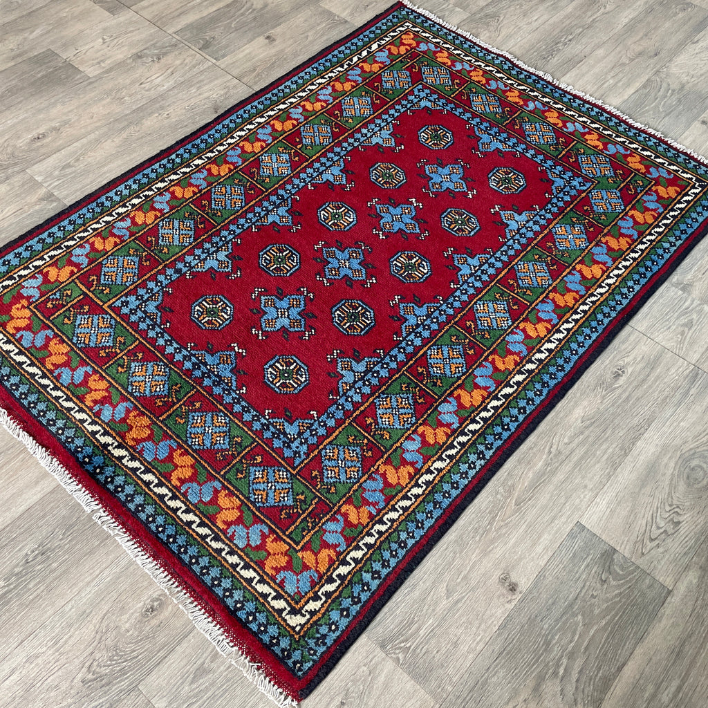 150 x 103 cm | Afghan Aqcha Rug