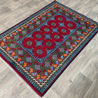 150 x 103 cm | Afghan Aqcha Rug - Khorasan Rugs