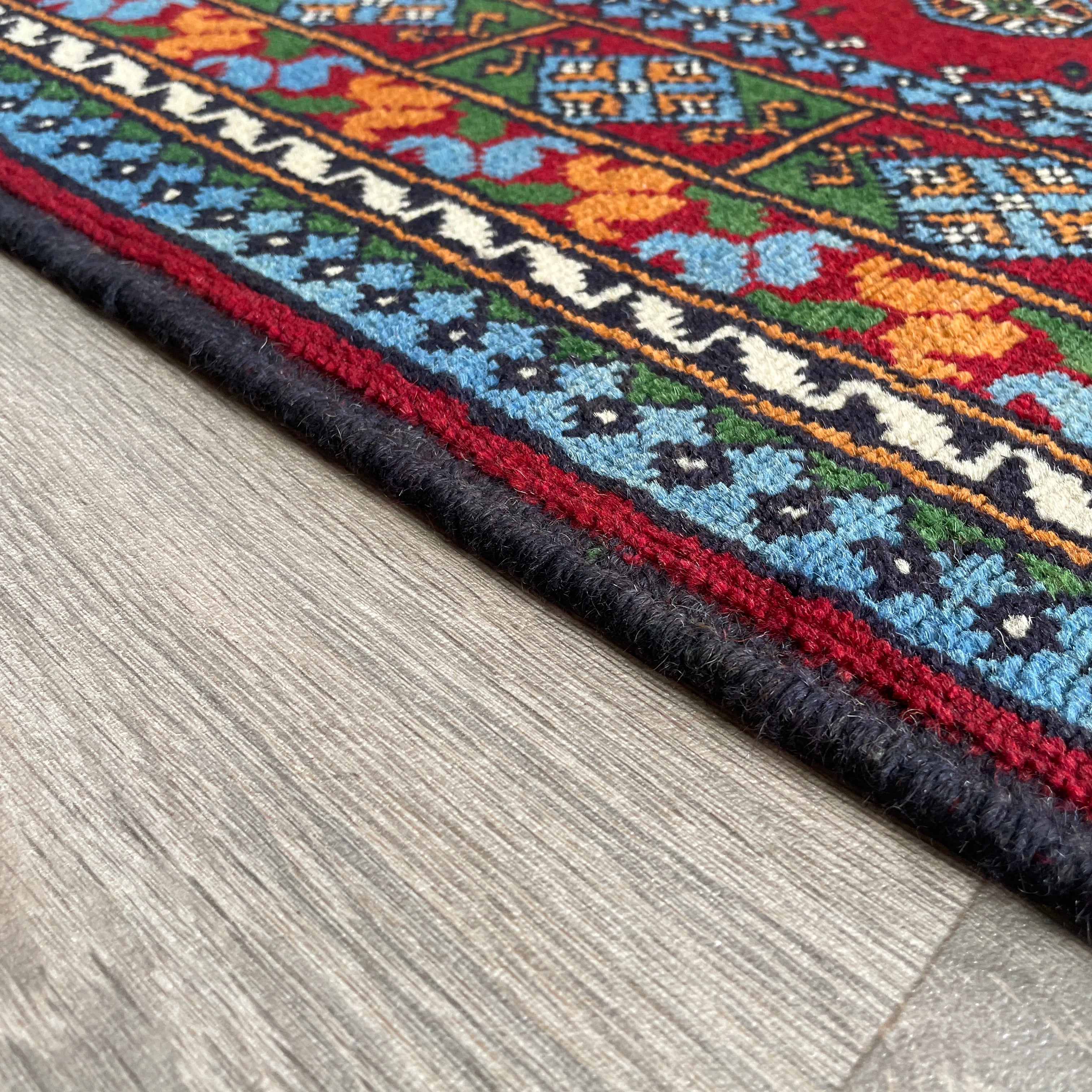 150 x 103 cm | Afghan Aqcha Rug - Khorasan Rugs