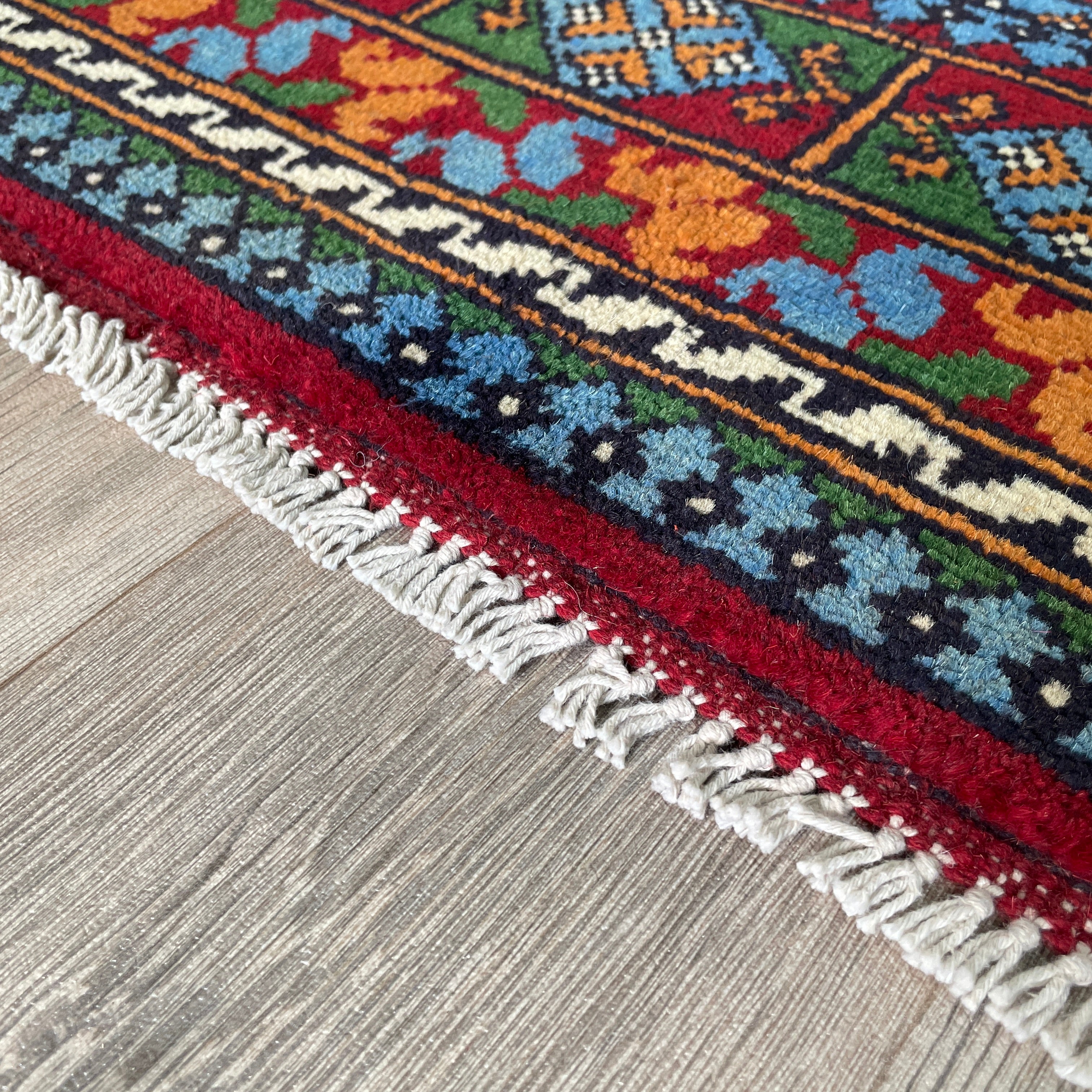 150 x 103 cm | Afghan Aqcha Rug - Khorasan Rugs
