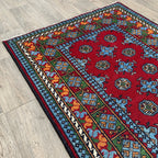 150 x 103 cm | Afghan Aqcha Rug - Khorasan Rugs