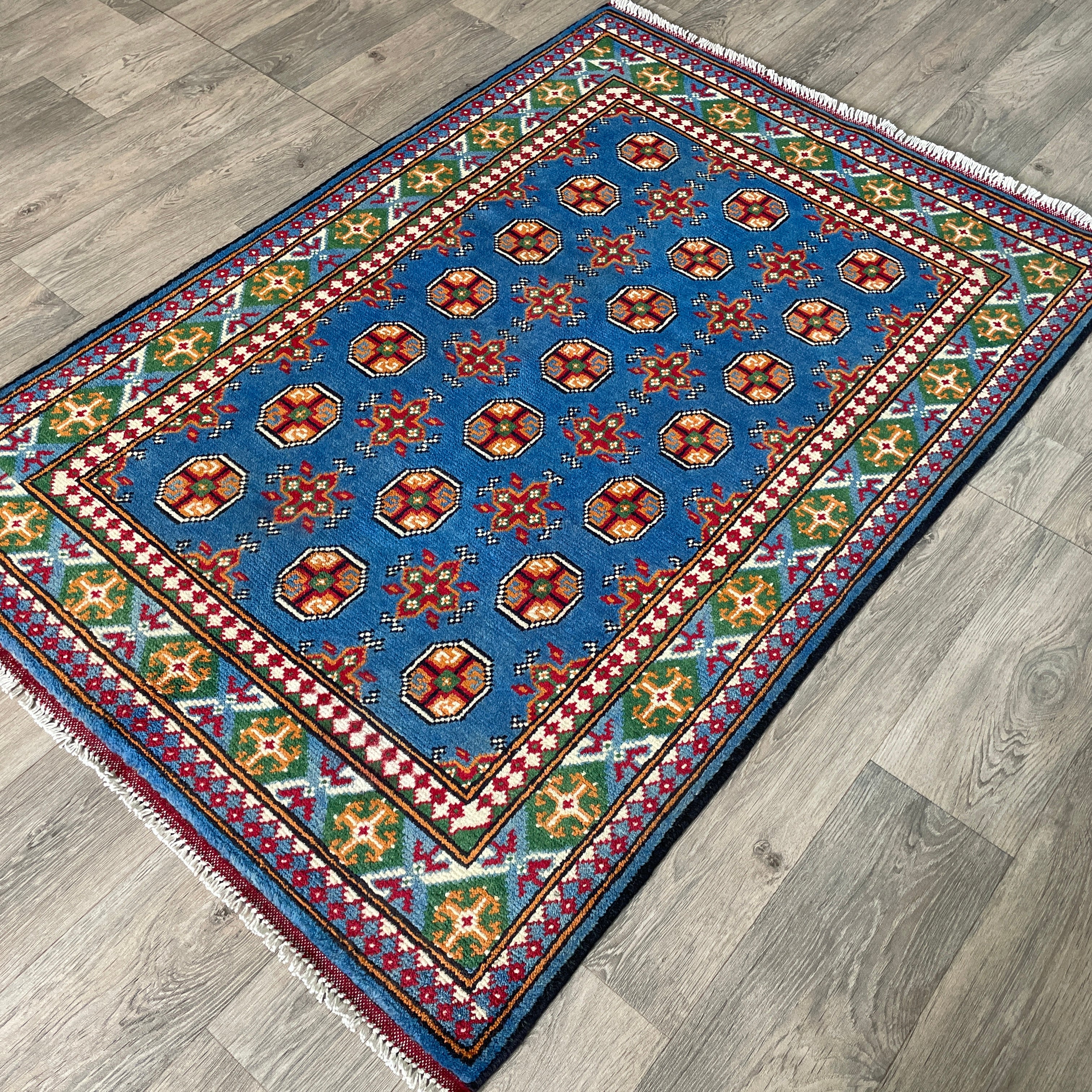 155 x 103 cm | Afghan Aqcha Rug - Khorasan Rugs