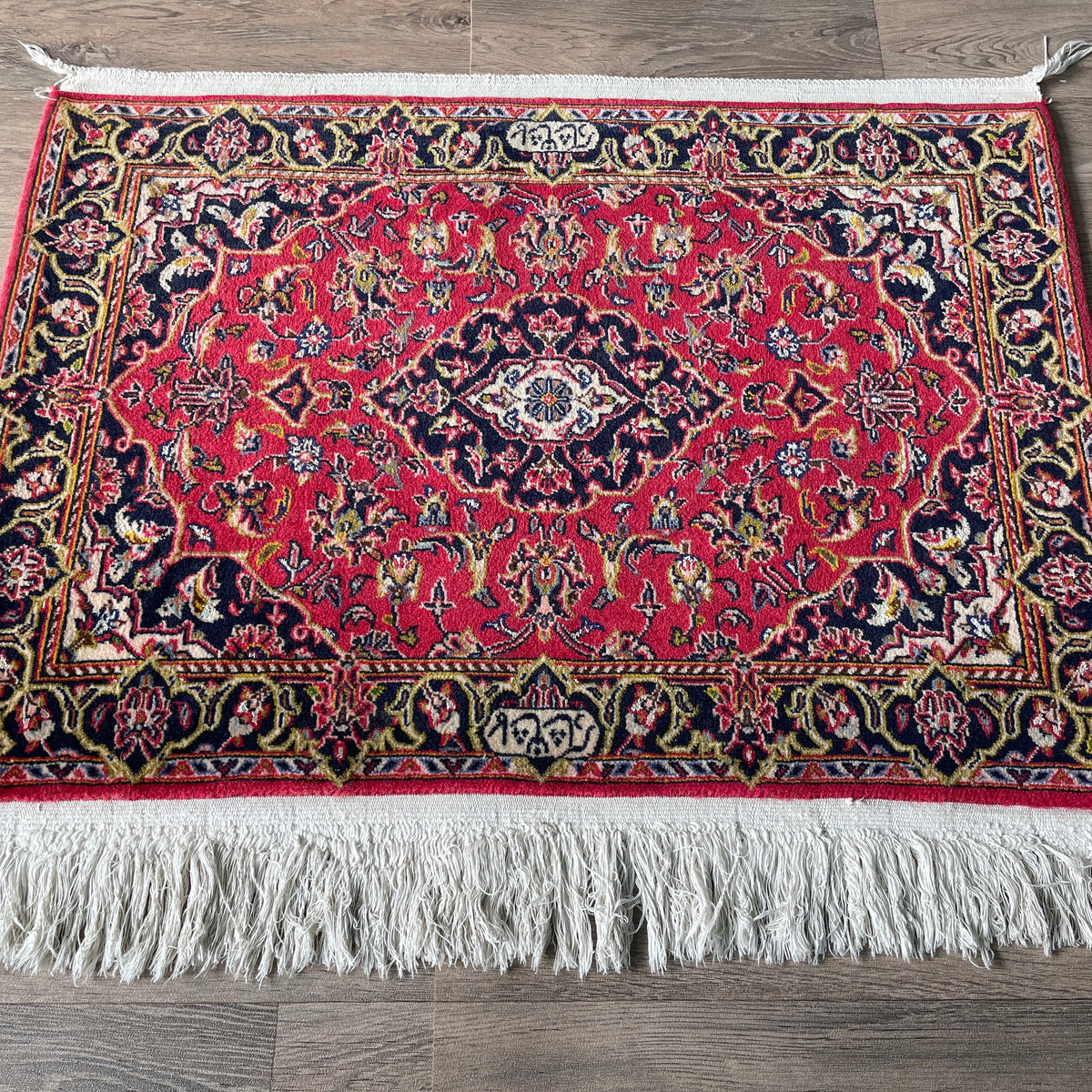 Vintage Persian Kashan Rug c. 1980 (Silk)