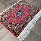 Vintage Persian Kashan Rug c. 1980 (Silk)