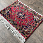 Vintage Persian Kashan Rug c. 1980 (Silk)