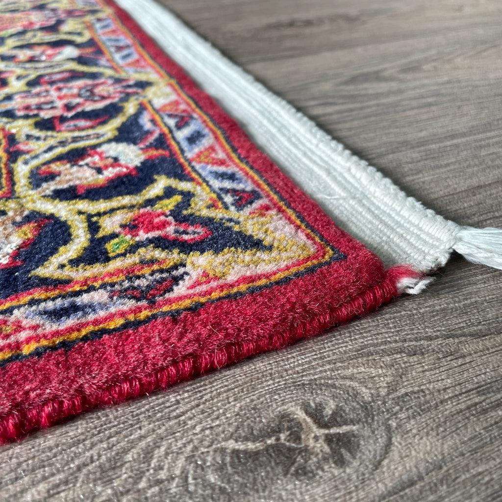 Vintage Persian Kashan Rug c. 1980 (Silk)