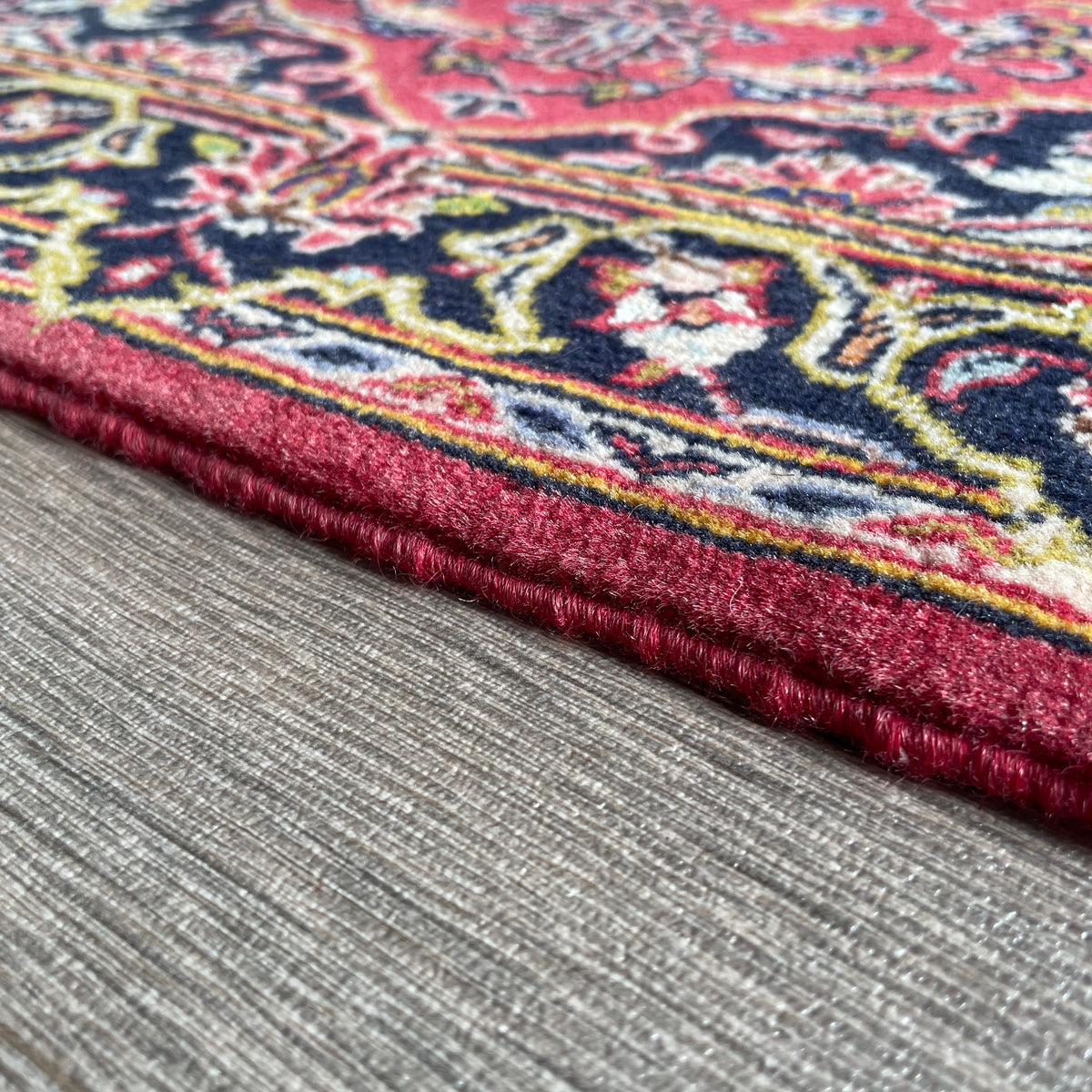 Vintage Persian Kashan Rug c. 1980 (Silk)