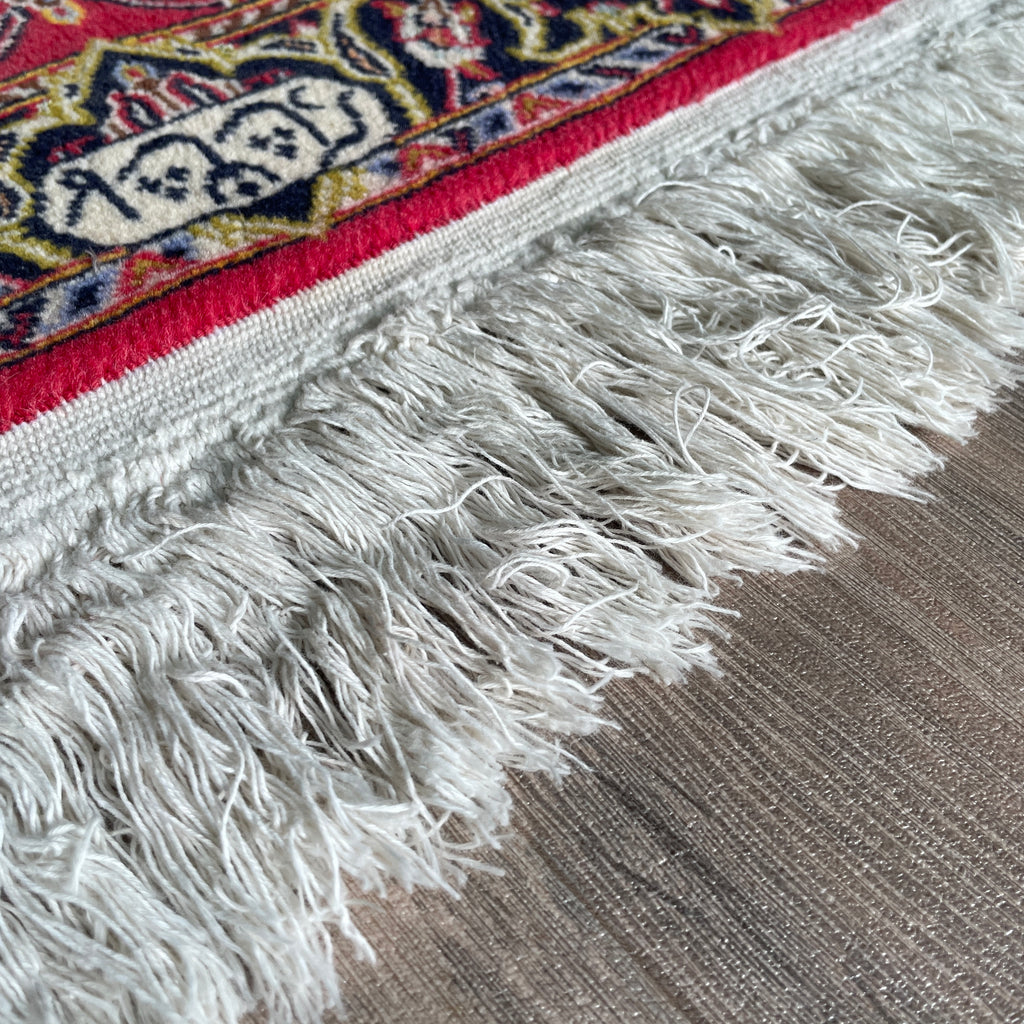 Vintage Persian Kashan Rug c. 1980 (Silk)