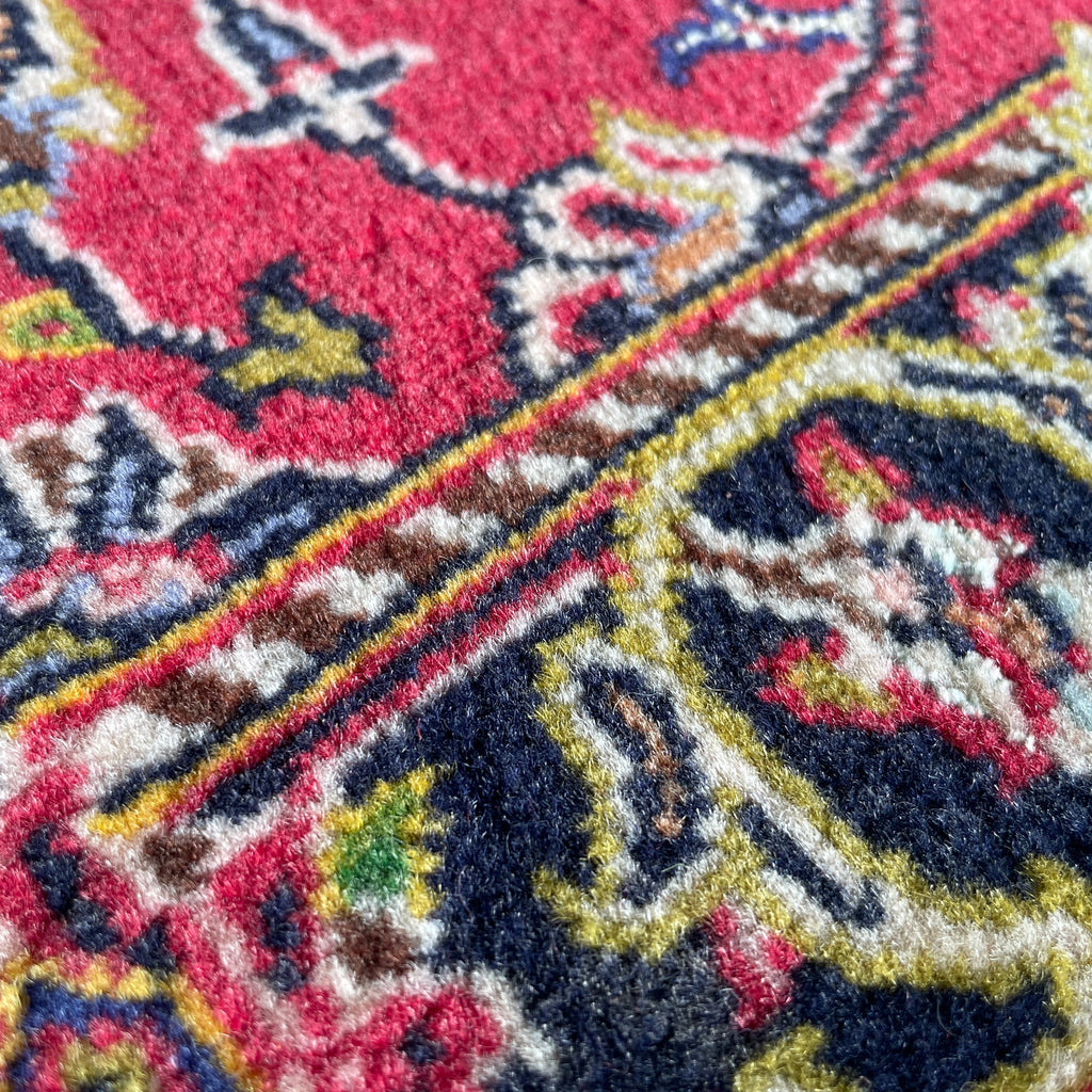 Vintage Persian Kashan Rug c. 1980 (Silk)
