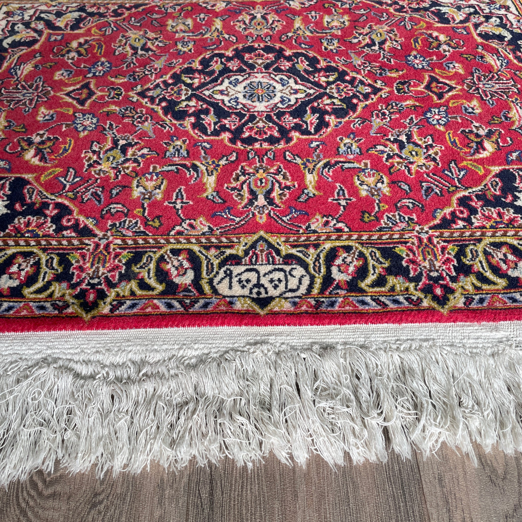 Vintage Persian Kashan Rug c. 1980 (Silk)