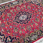 Vintage Persian Kashan Rug c. 1980 (Silk)