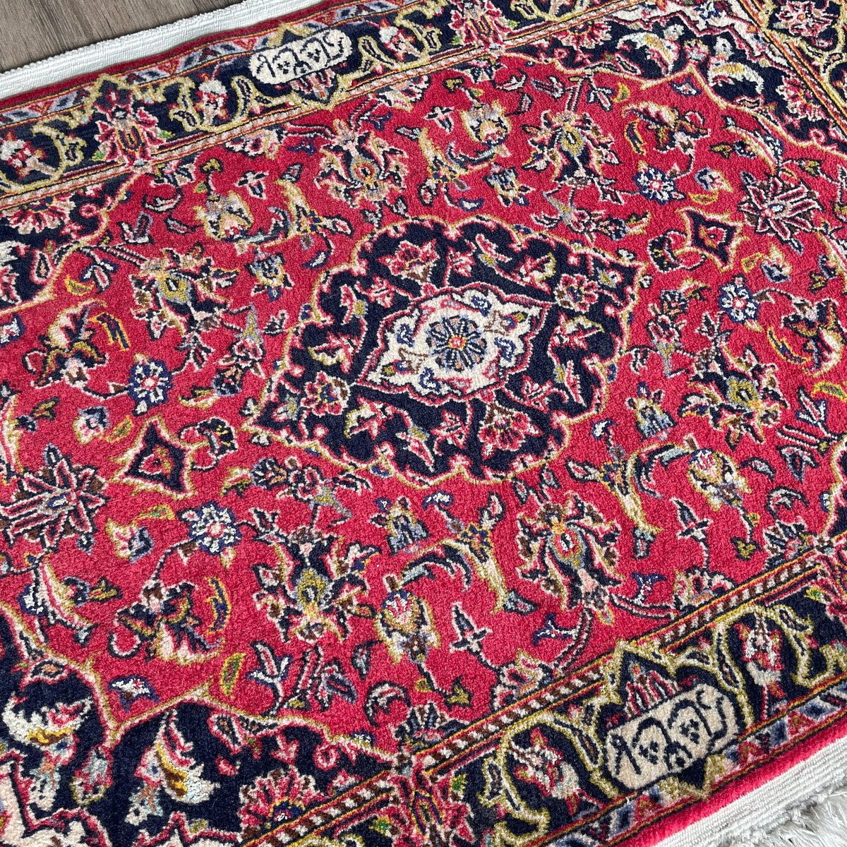 Vintage Persian Kashan Rug c. 1980 (Silk)