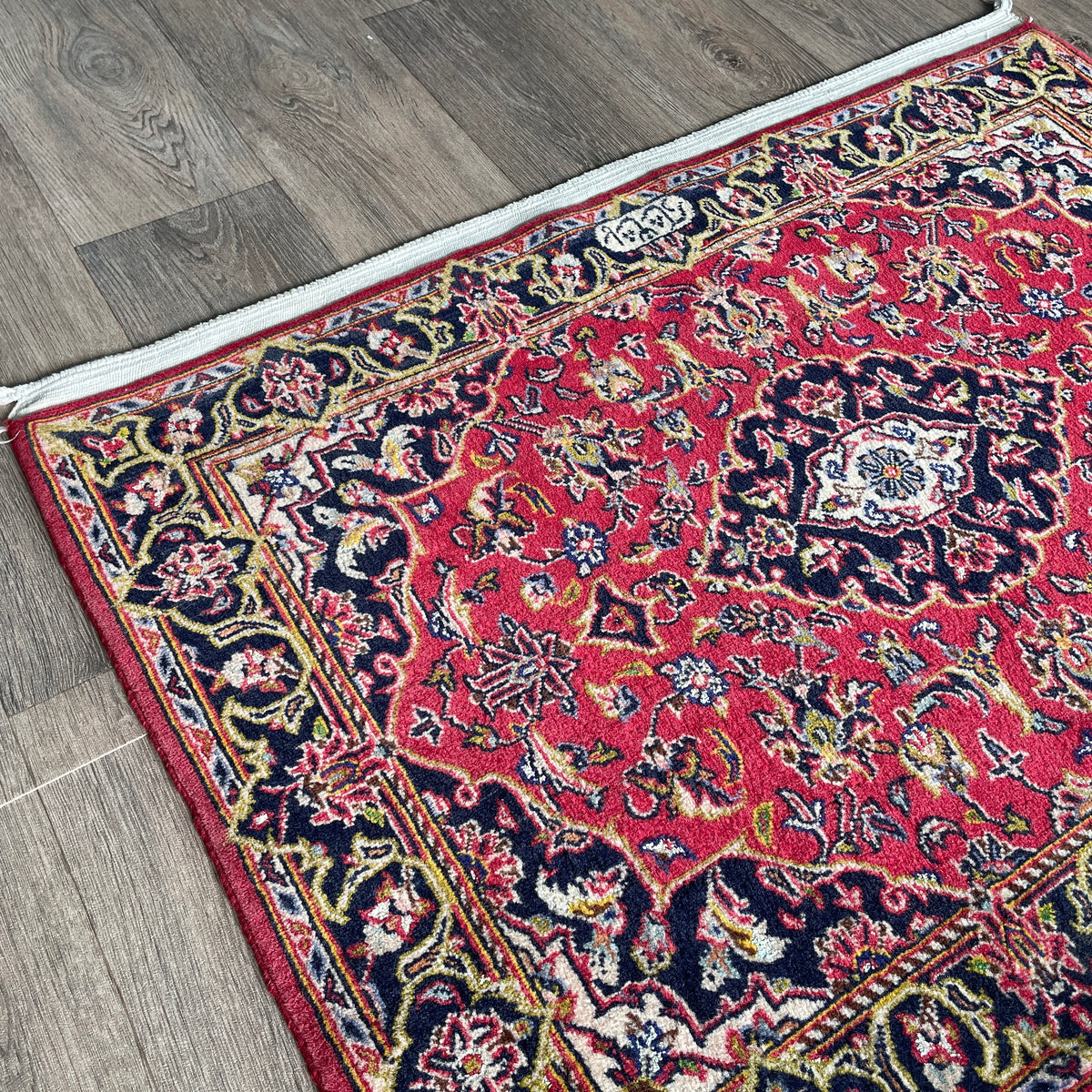 Vintage Persian Kashan Rug c. 1980 (Silk)