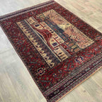 Old Afghan Fine Gabbeh Rug c. 1970