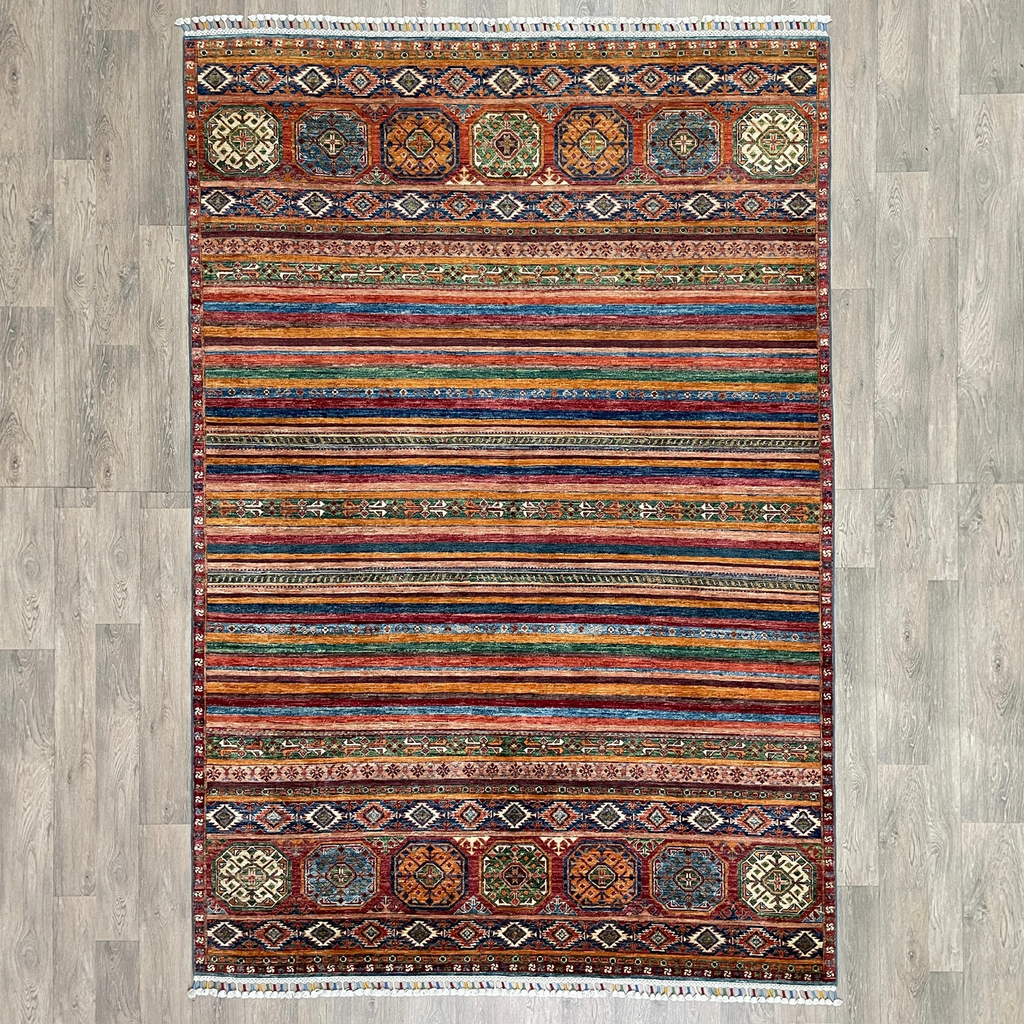 309 x 205 cm | Afghan Khorjin Rug