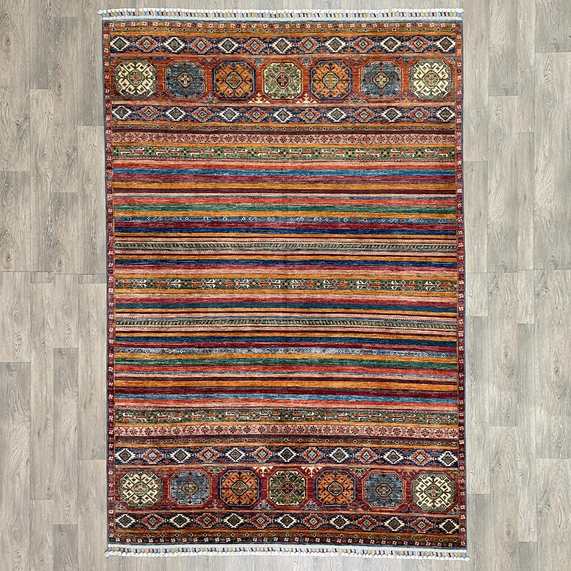 309 x 205 cm | Afghan Khorjin Rug