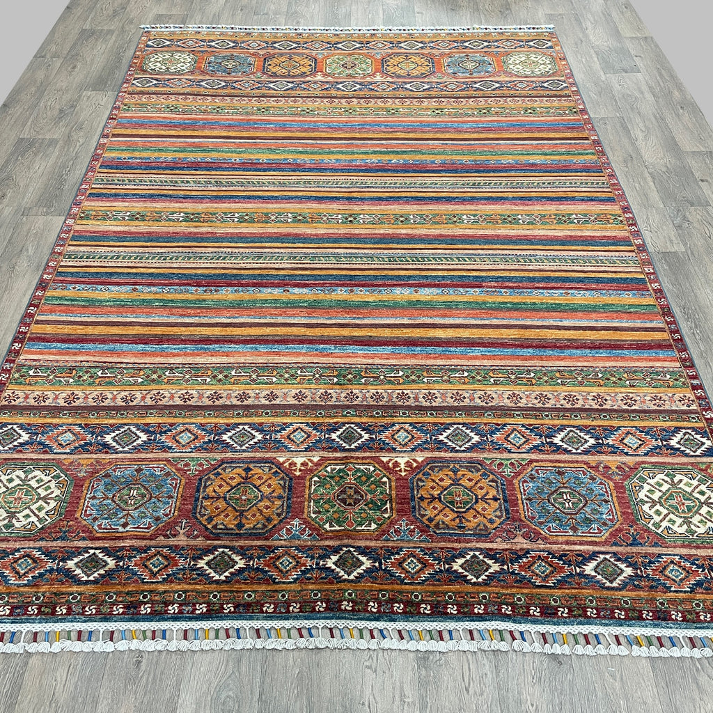 309 x 205 cm | Afghan Khorjin Rug