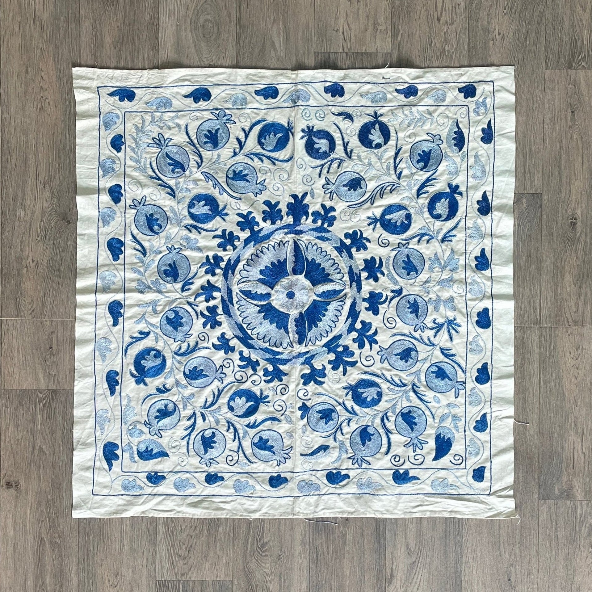 Uzbek Suzani Table Throw