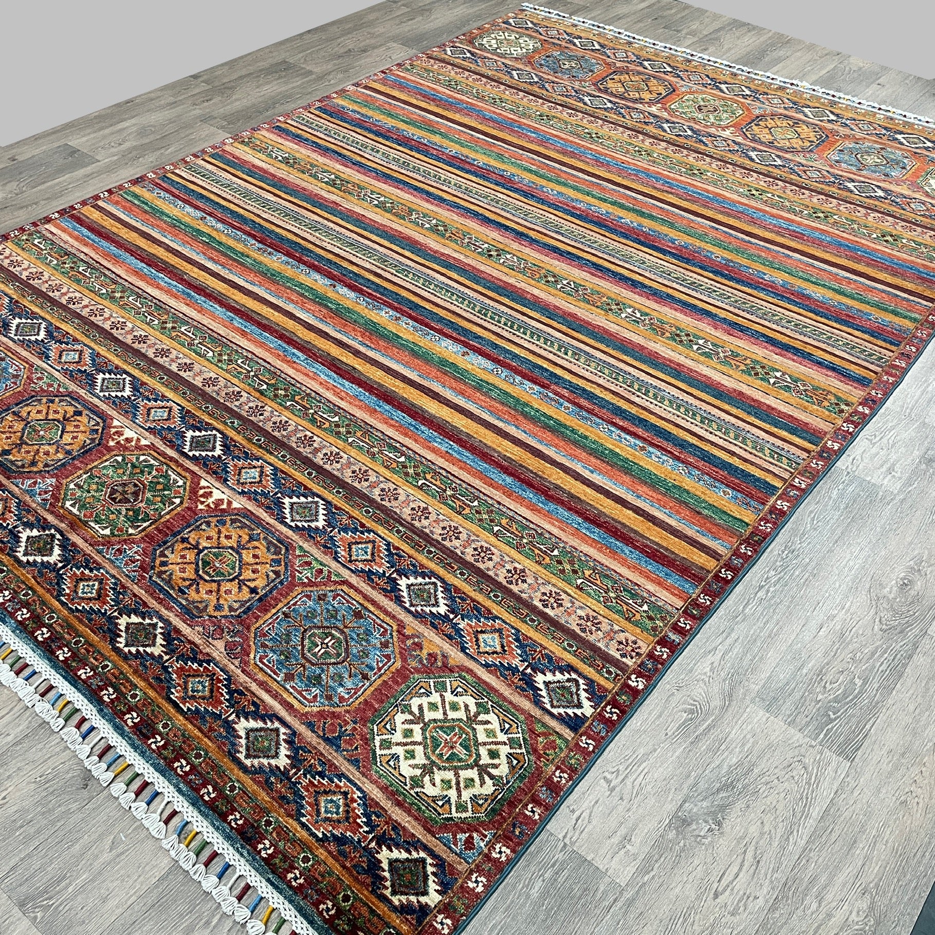 309 x 205 cm | Afghan Khorjin Rug