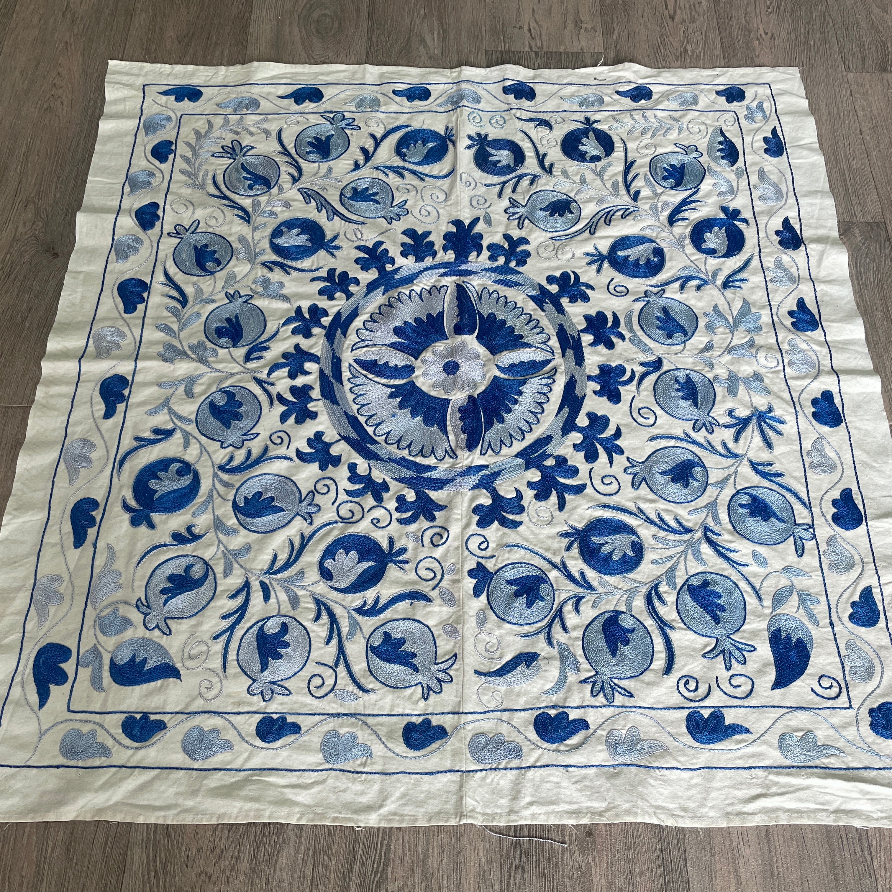 Uzbek Suzani Table Throw