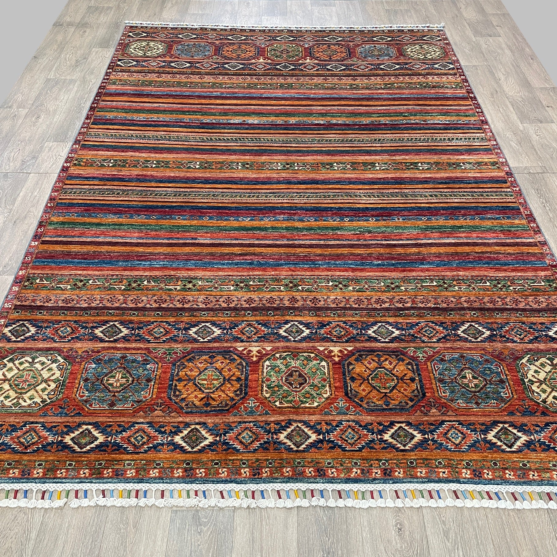 309 x 205 cm | Afghan Khorjin Rug