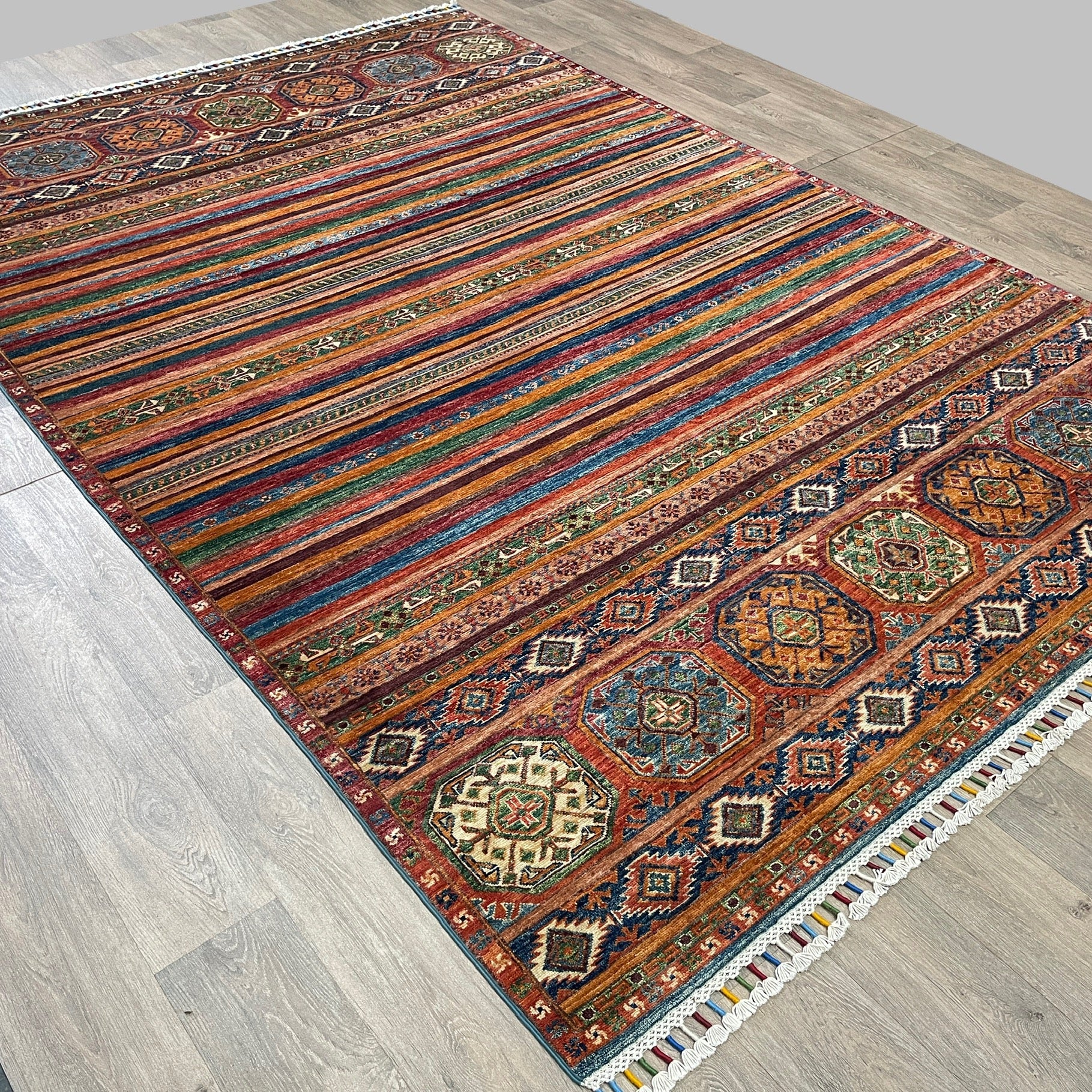 309 x 205 cm | Afghan Khorjin Rug