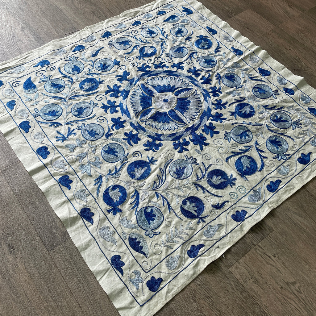 Uzbek Suzani Table Throw