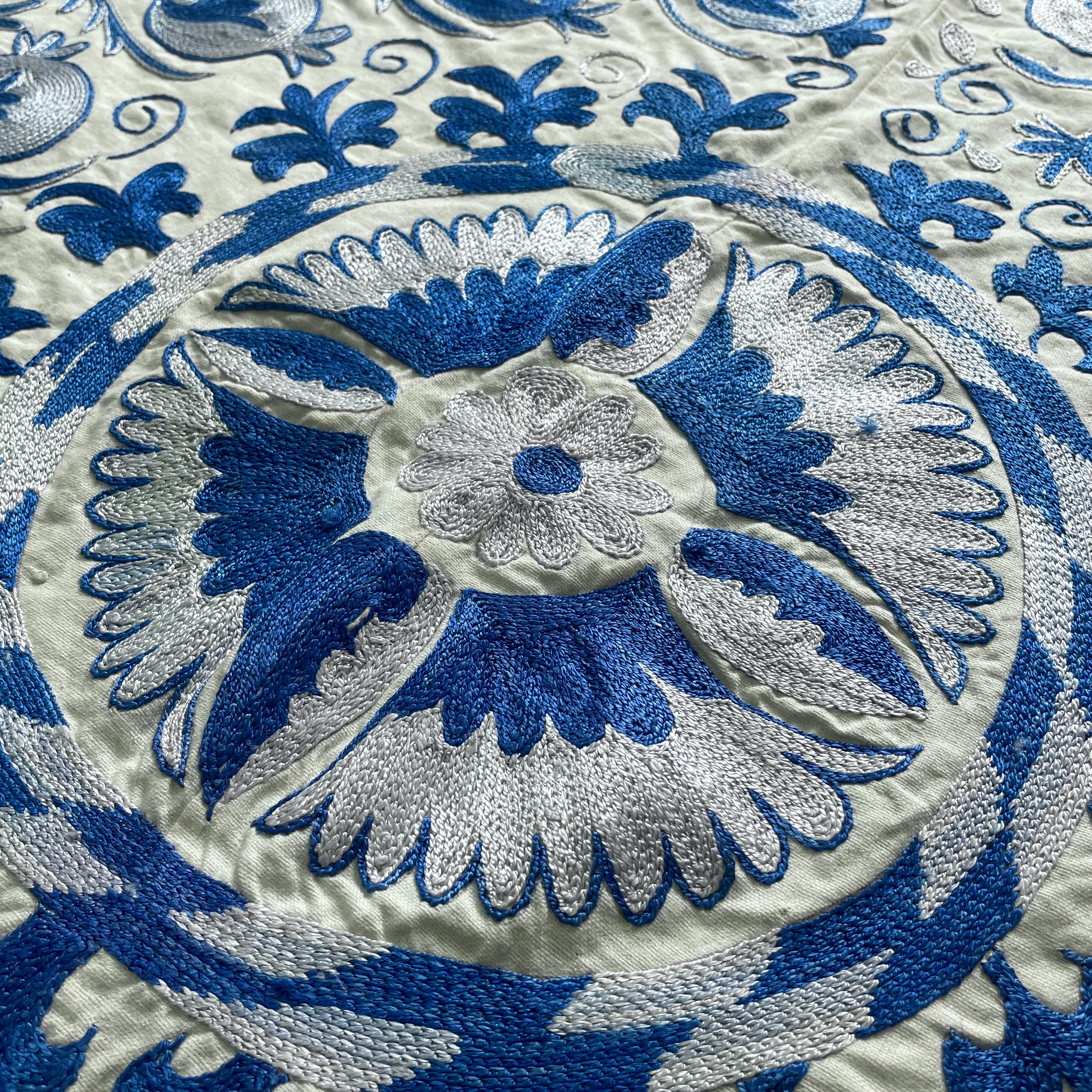 Uzbek Suzani Table Throw