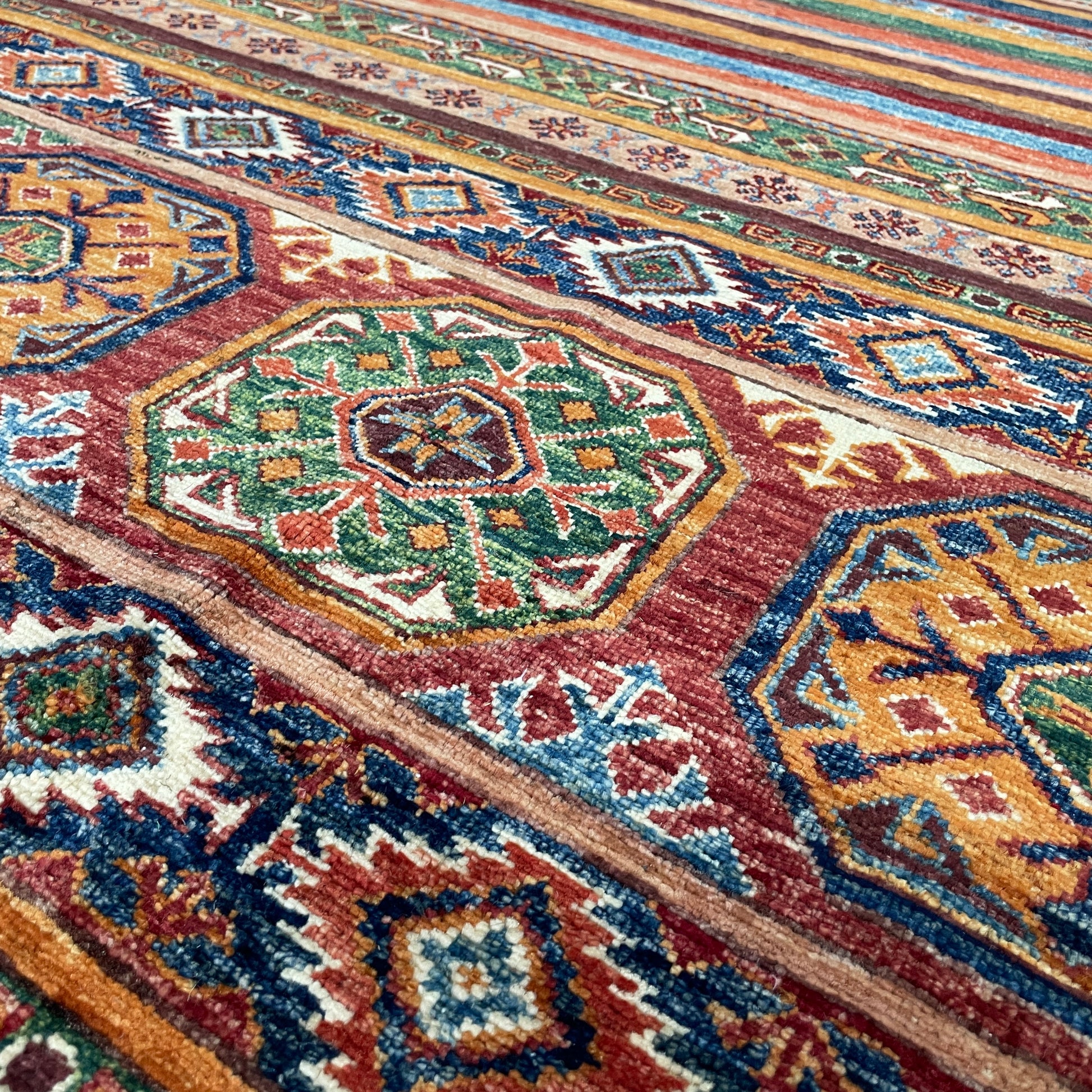 309 x 205 cm | Afghan Khorjin Rug