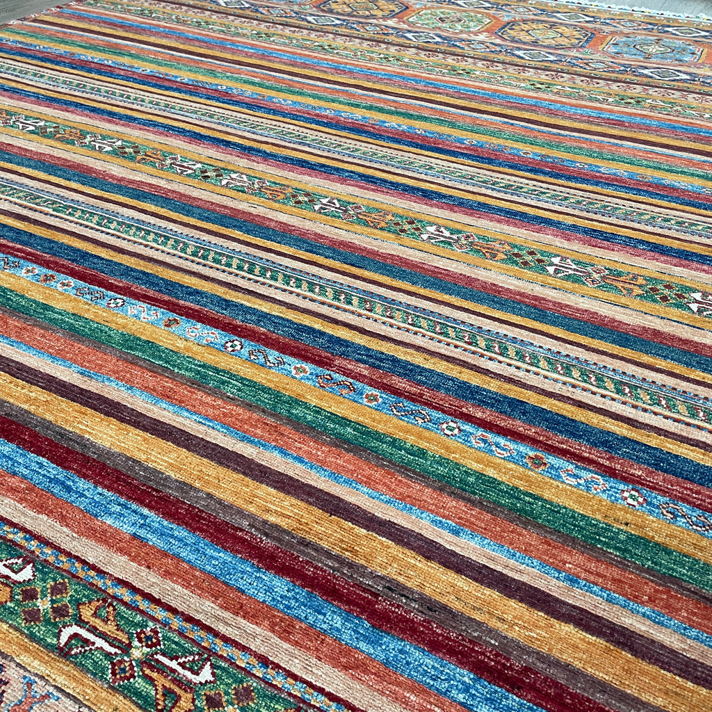 309 x 205 cm | Afghan Khorjin Rug
