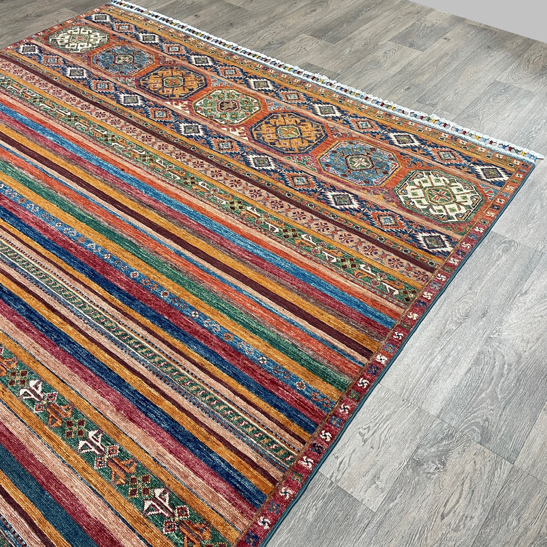 309 x 205 cm | Afghan Khorjin Rug