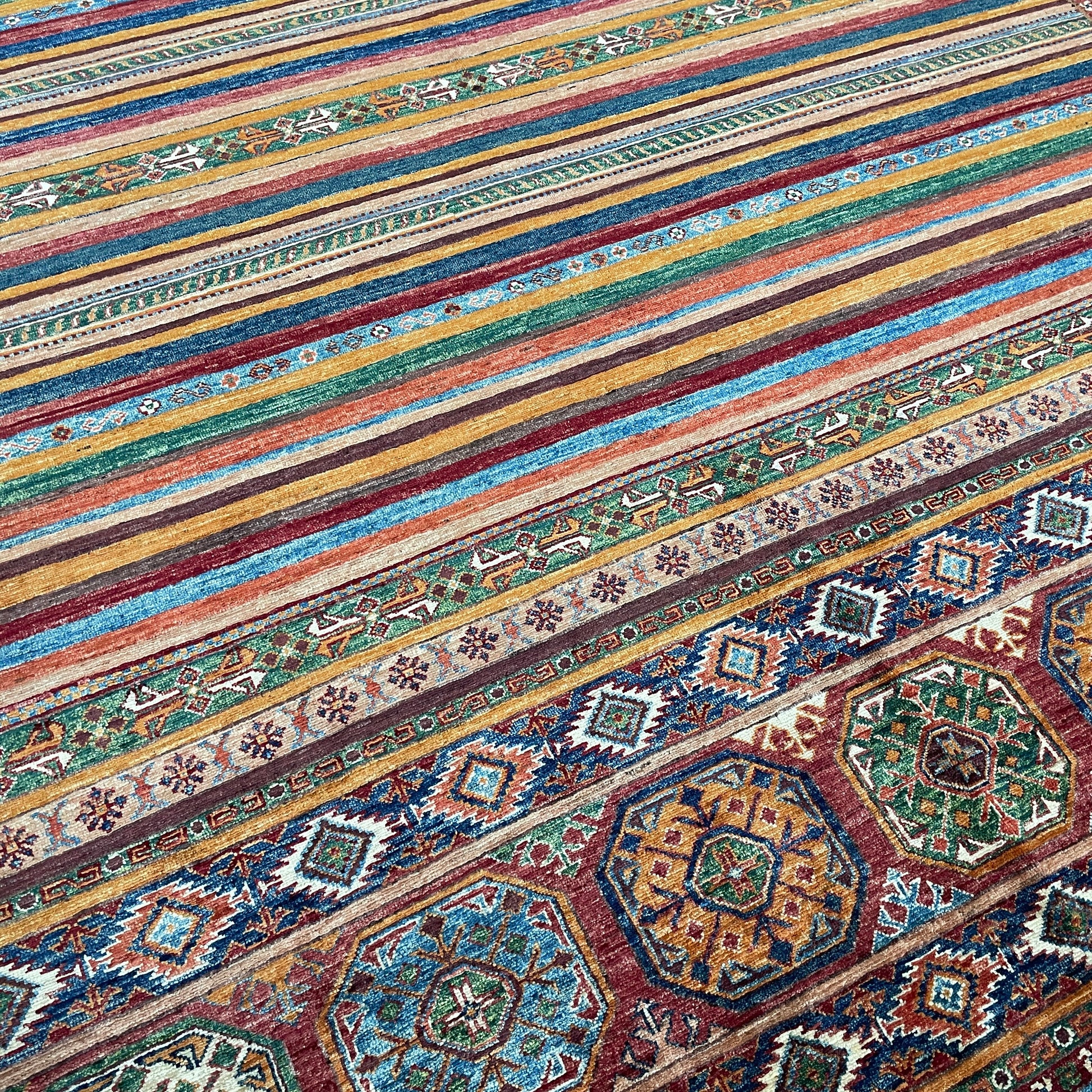 309 x 205 cm | Afghan Khorjin Rug