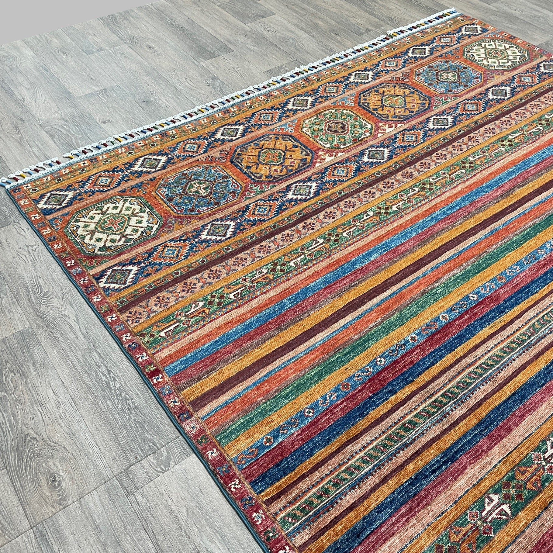 309 x 205 cm | Afghan Khorjin Rug