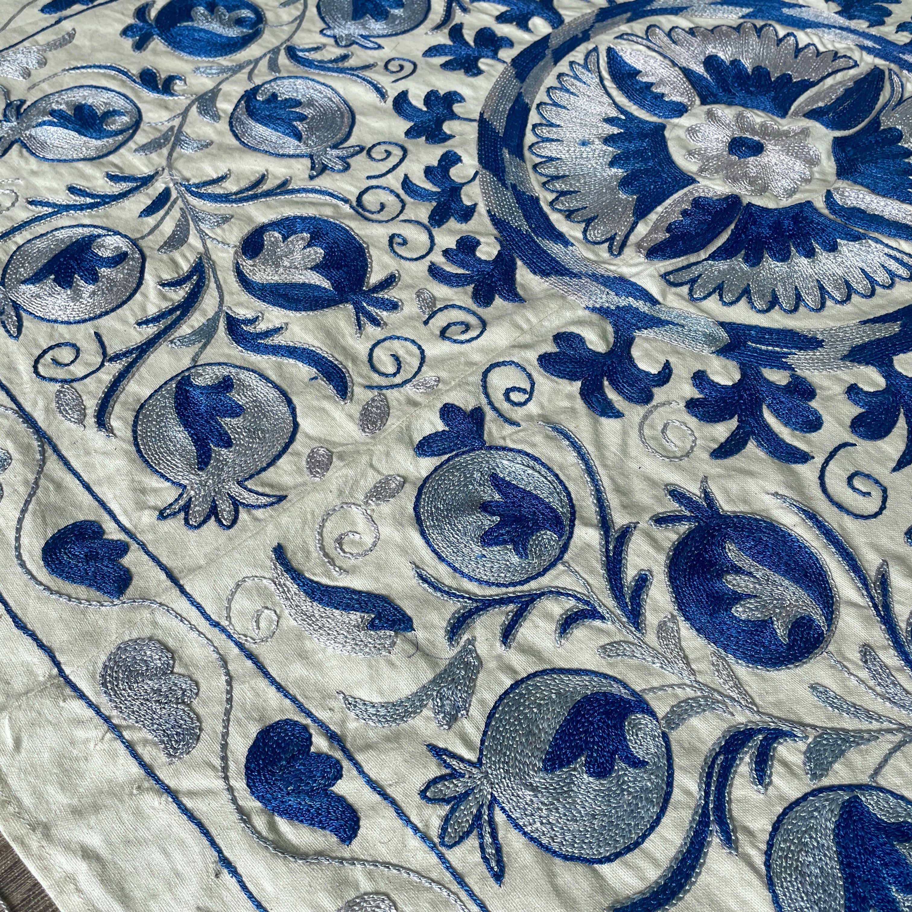 Uzbek Suzani Table Throw