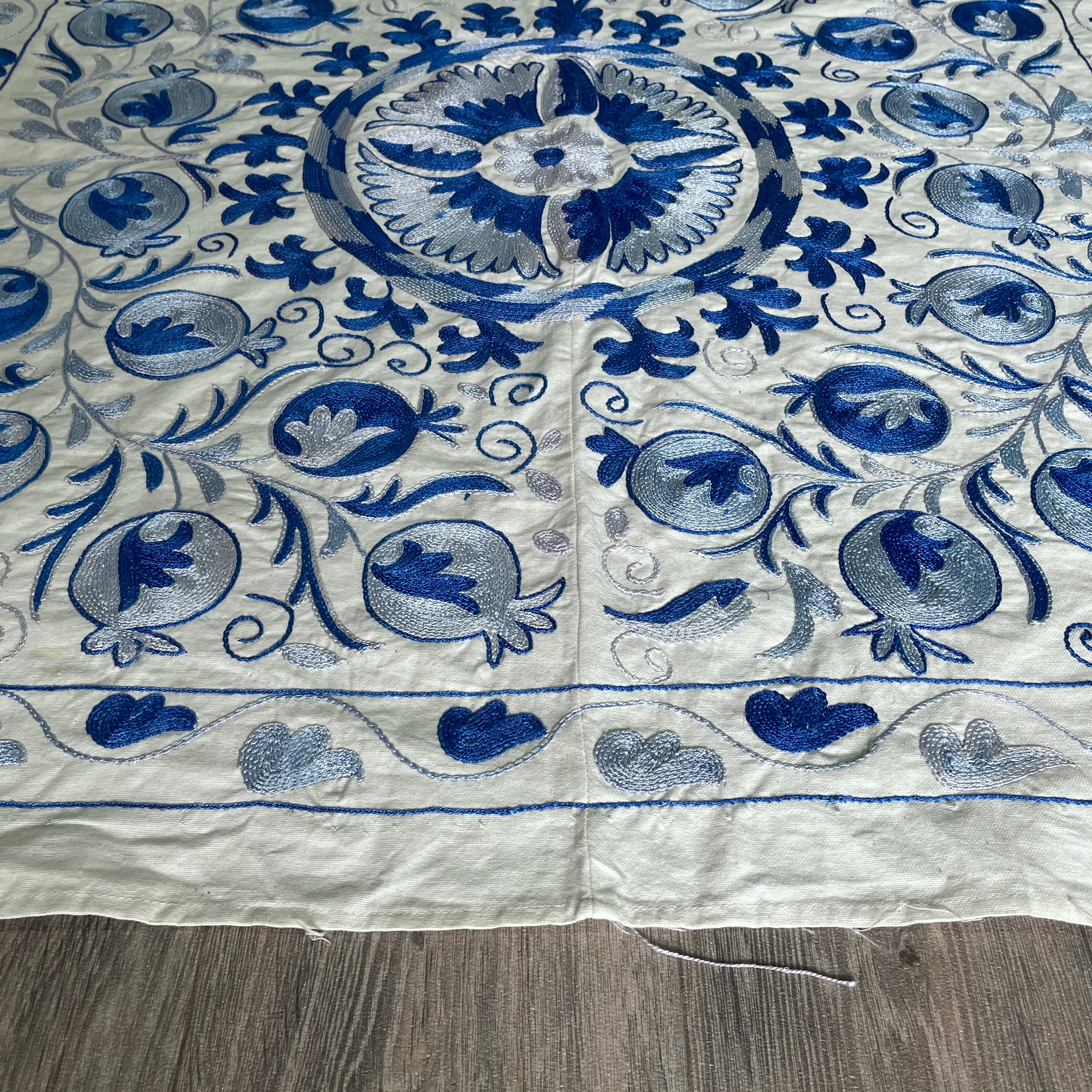 Uzbek Suzani Table Throw