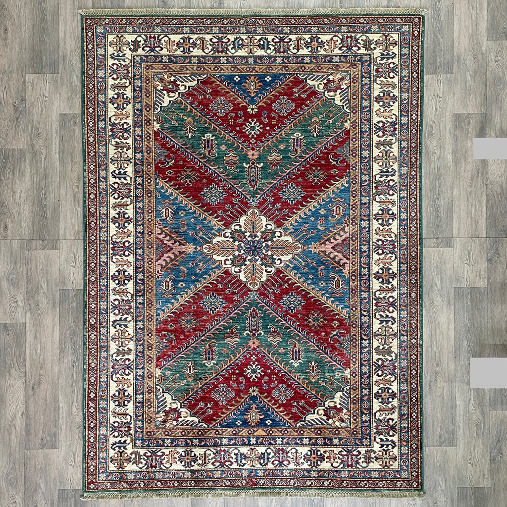 247 x 172 cm | Afghan Super Kazak Rug