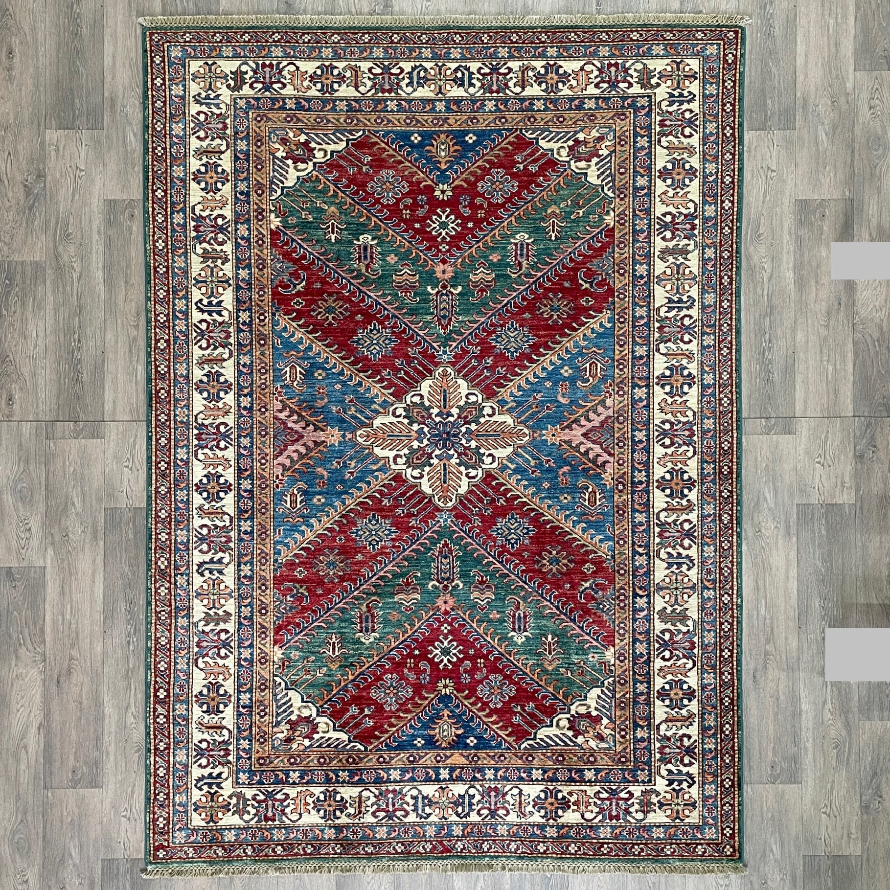247 x 172 cm | Afghan Super Kazak Rug