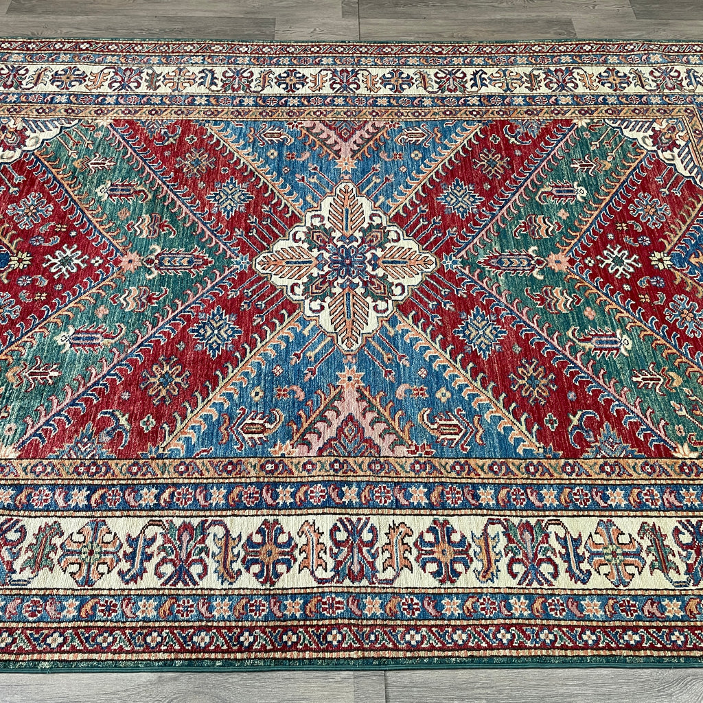 247 x 172 cm | Afghan Super Kazak Rug