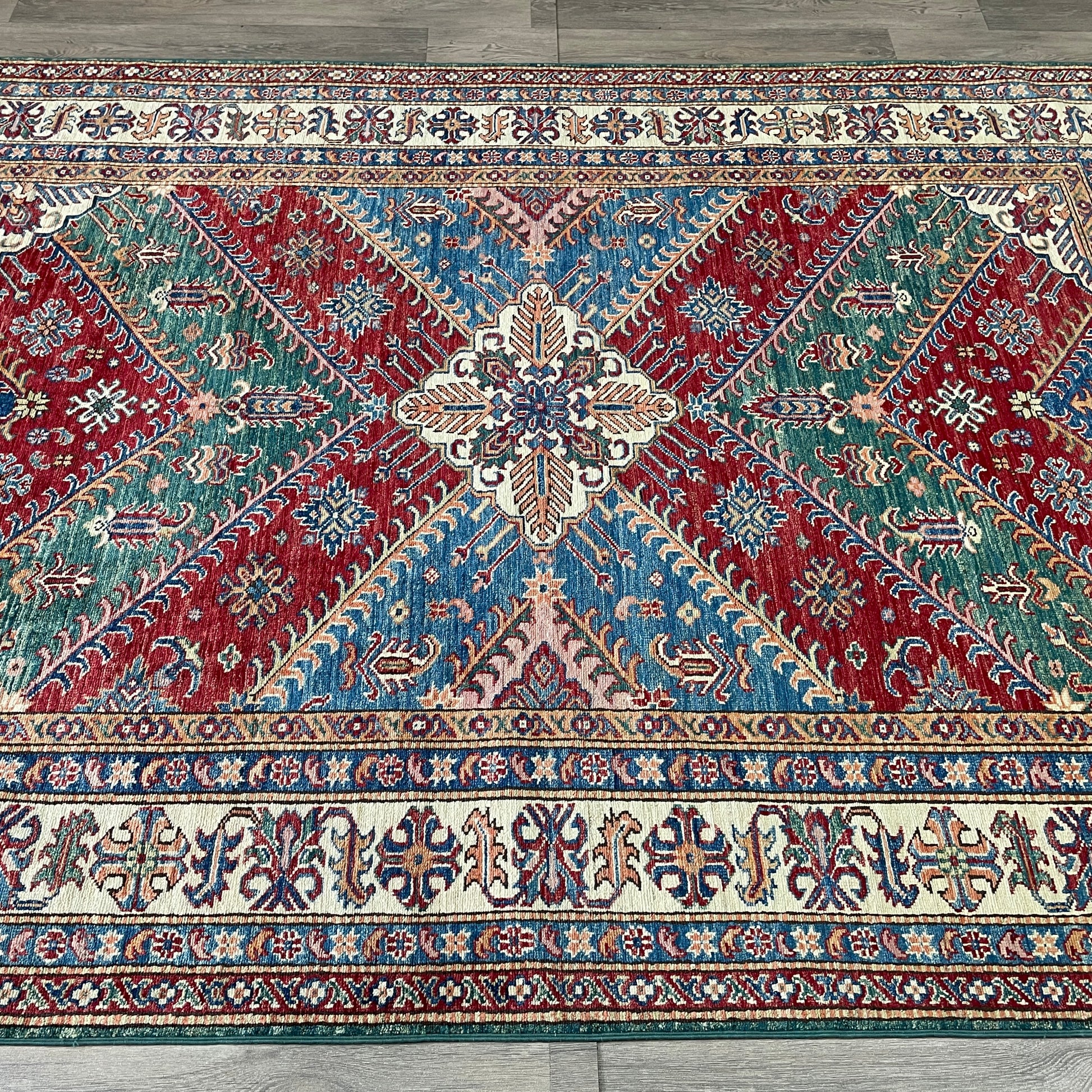 247 x 172 cm | Afghan Super Kazak Rug